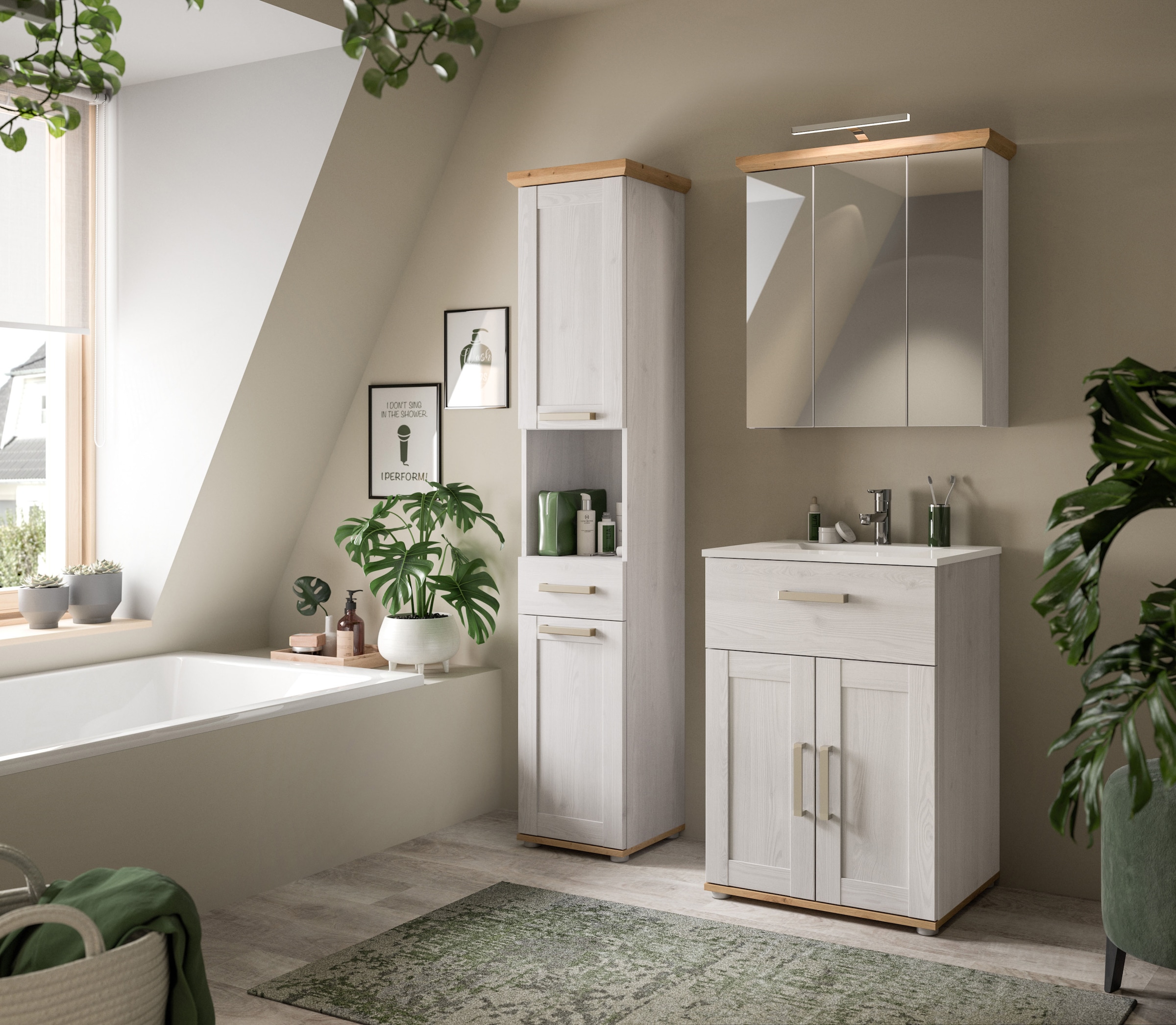 welltime Ensemble de meubles de salle de bain »COSENZA« 4 cuis tlg.