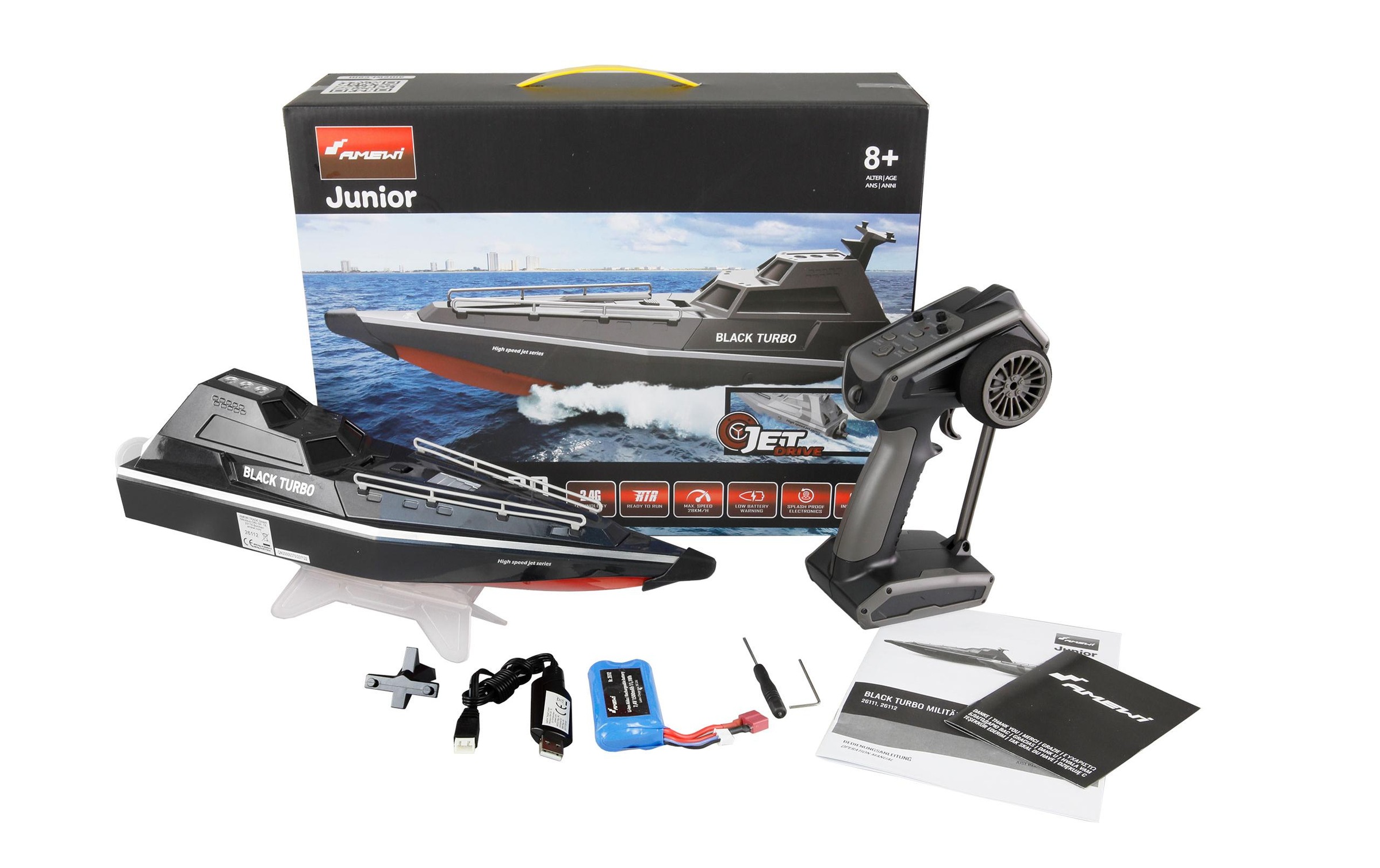 Amewi RC-Boot »Black Turbo Schwarz, 420 mm, RTR«