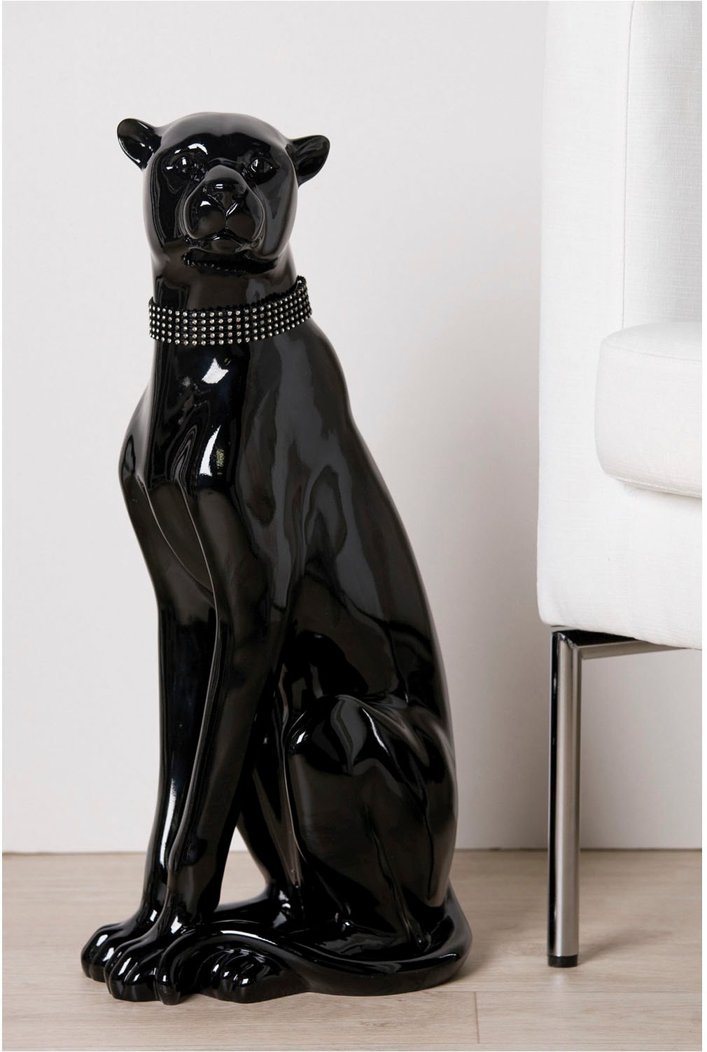 Casablanca by Gilde Tierfigur »Figur Panther  schwarz H. 60 cm«