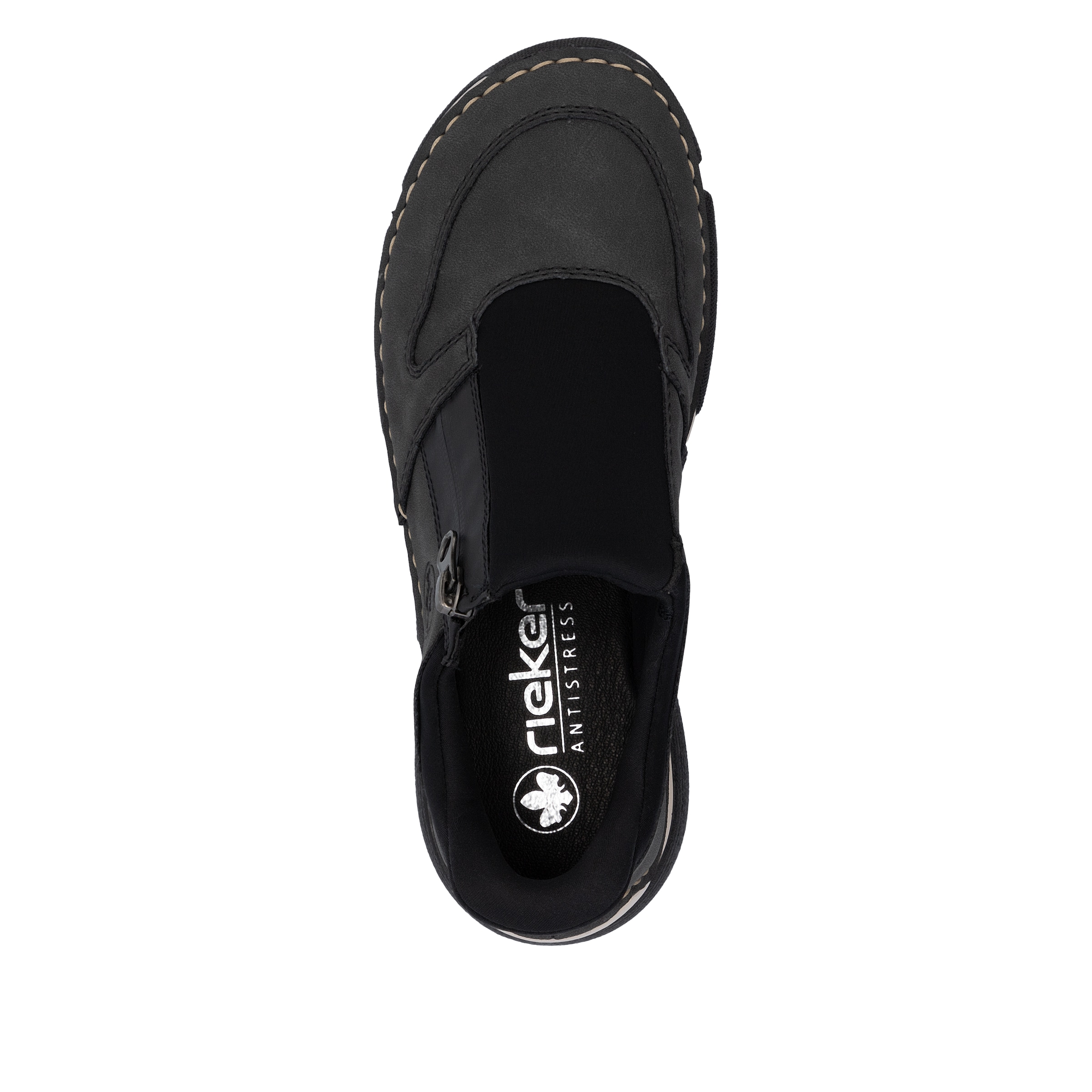 Rieker Baskets slip-on »Ready2GO«  chaussure basse, sneaker décontracté avec fermeture éclair latérale