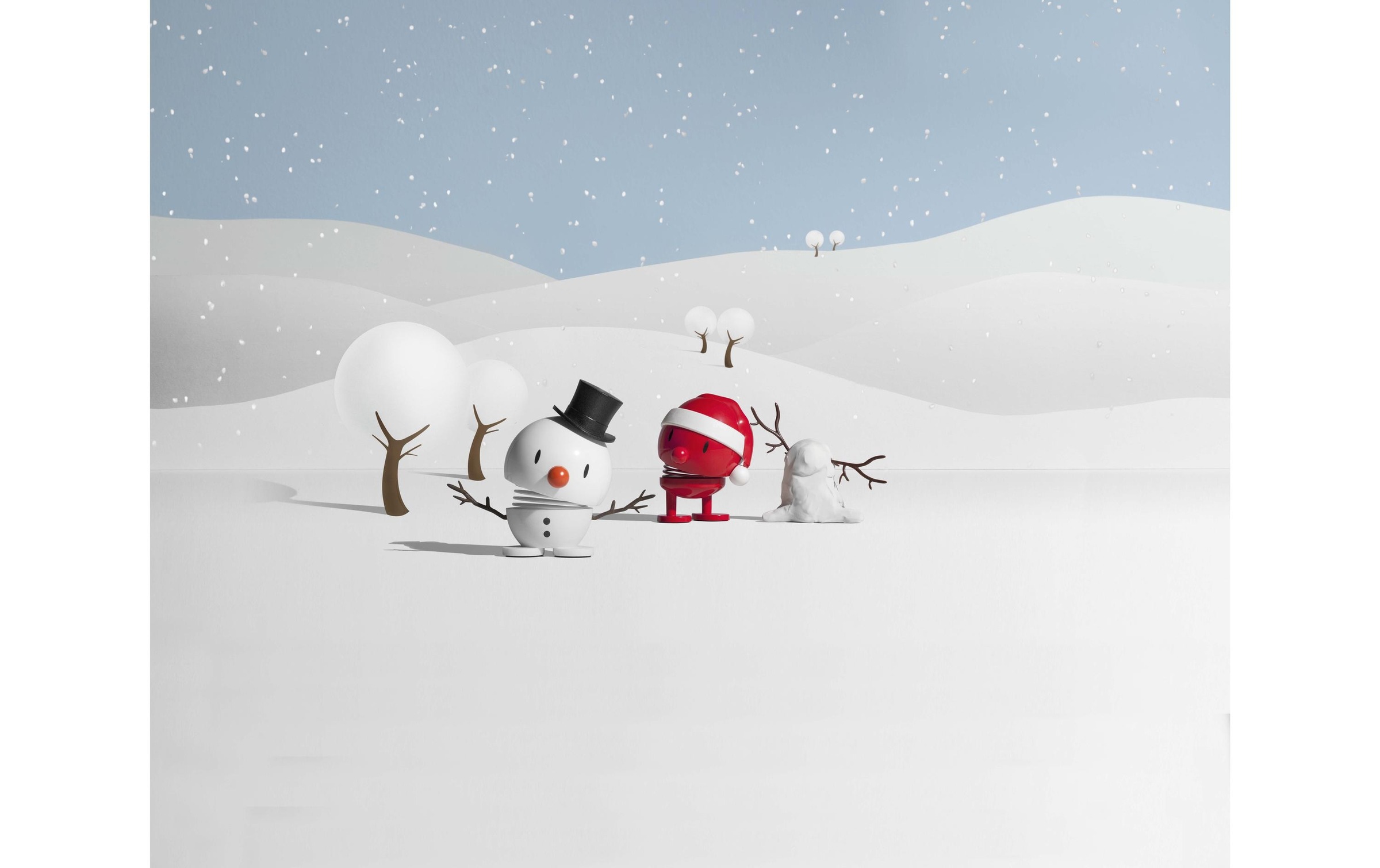 HOPTIMIST Weihnachtsfigur »Bumble Schneemann S 7,8 cm«