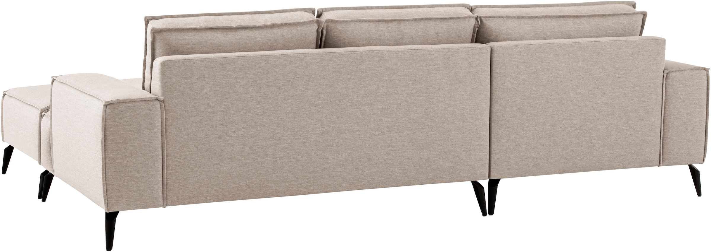 Home affaire Sitzgruppe »TVINNU, Polsterecke L-Form, Schlaffunktion, mit Hocker« Set,  Set, stellbar zum Schlafsofa (Krokodilverbinder)