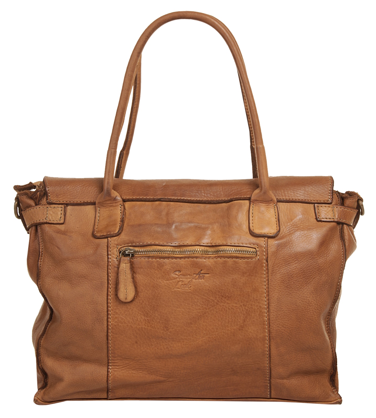 Samantha Look Shopper echt Leder, Made in Italy