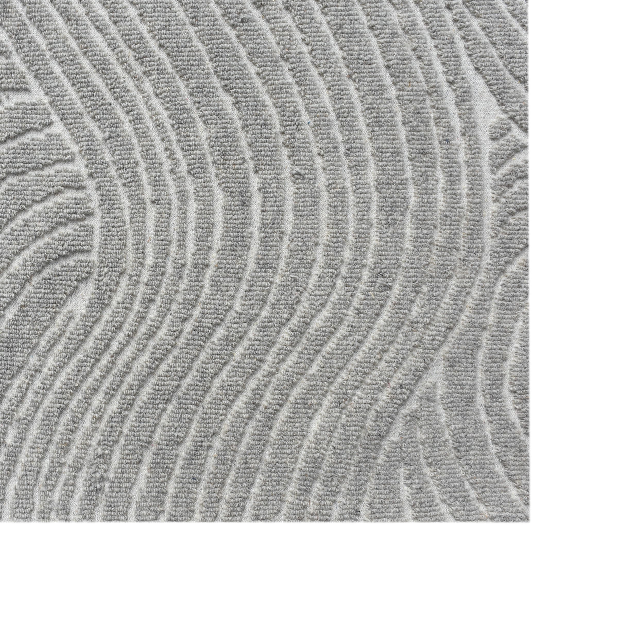 my home Tapis en laine »Falun, Wolle, Hoch-Tief-Struktur, maschinell gewebt« Rectangulaire 12 mm Höhe einfarbig, Wolle, Teppich, Wohnzimmer, Schlafzimmer, Esszimmer