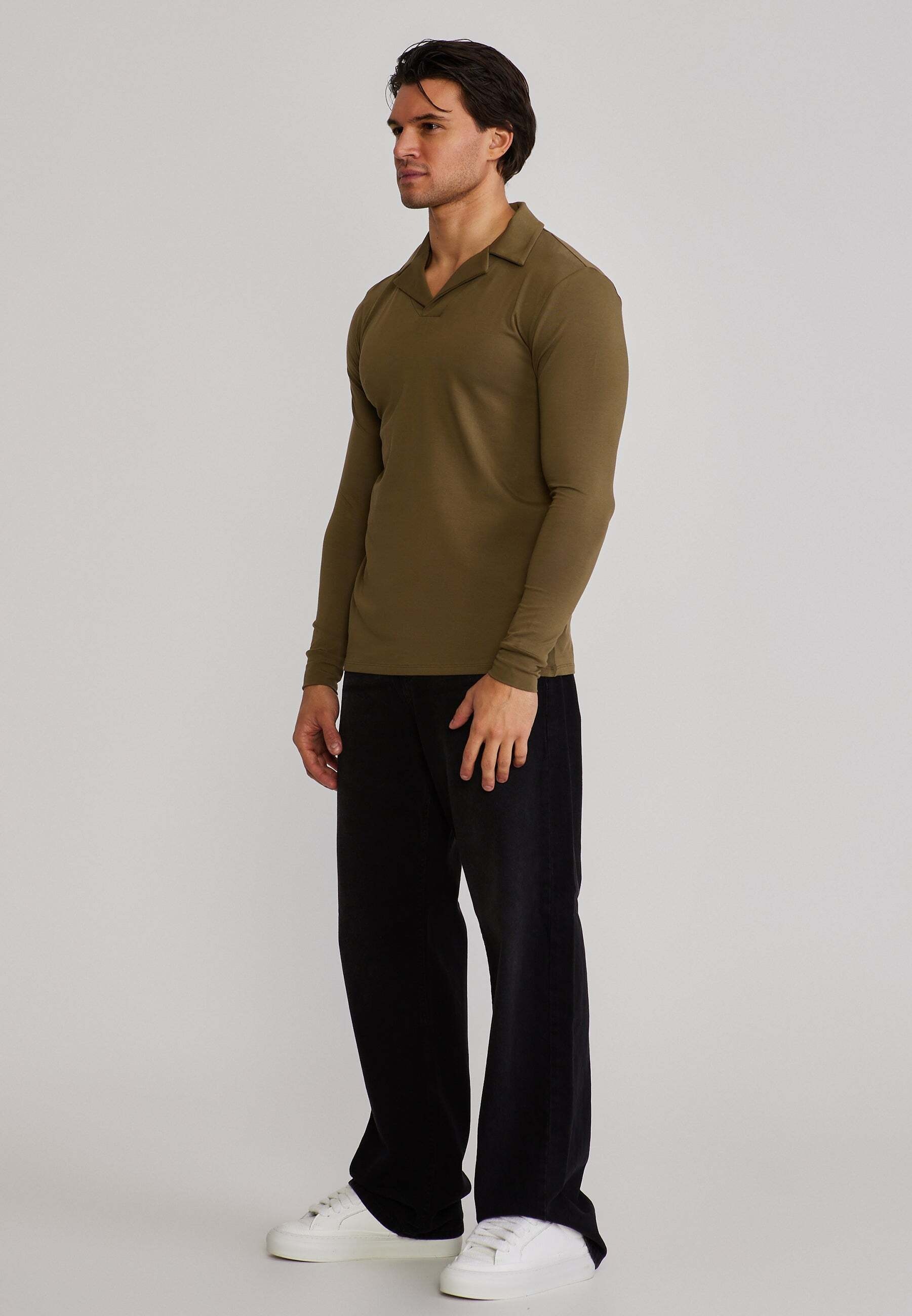 Siksilk Langarm-Poloshirt »Siksilk Langarmpolo Longsleeved Revere«