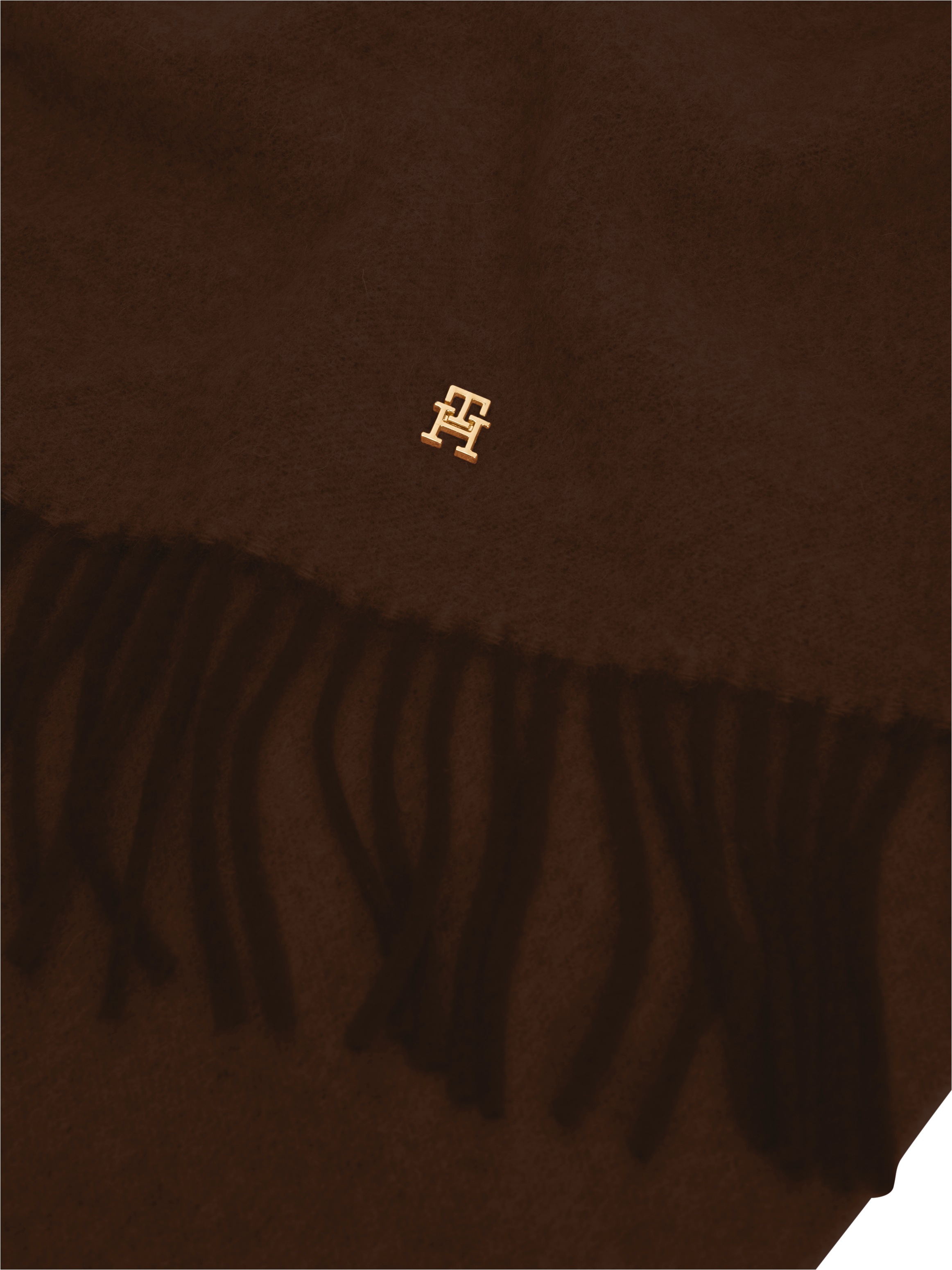 Tommy Hilfiger Schal »TH ELEVATED CHIC WOVEN« aus reiner Wolle, mit Fransen