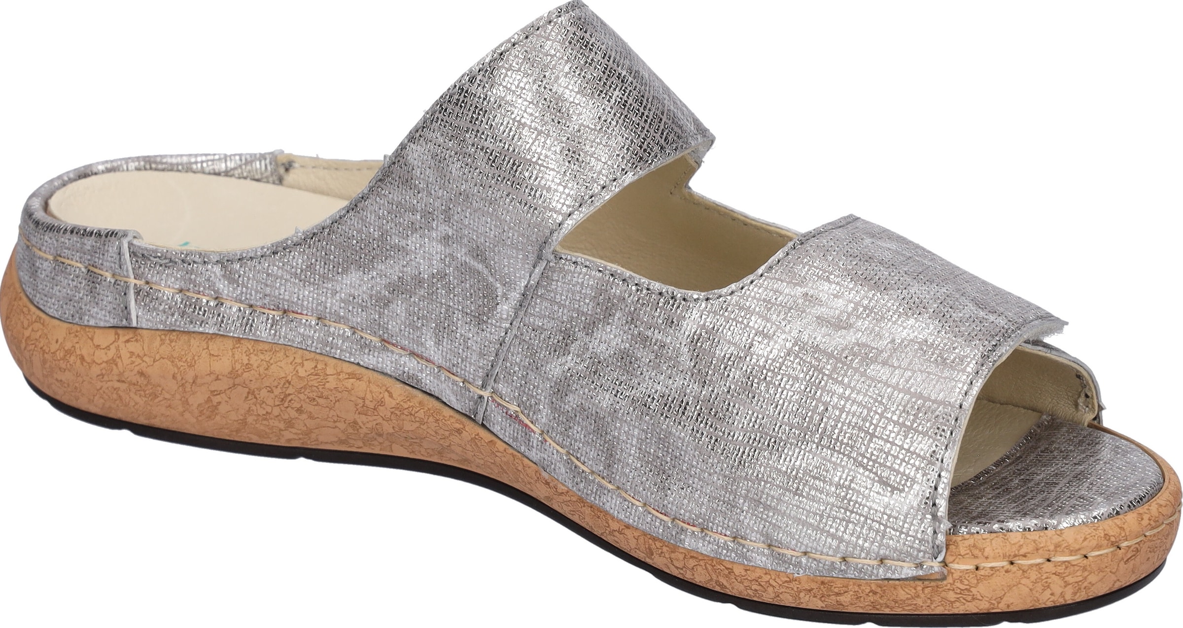 Waldläufer Pantolette »K-Heliett«  , Keilabsatz, Sommerschuh, Schlappen, Klettverschlüsse, K-Weite