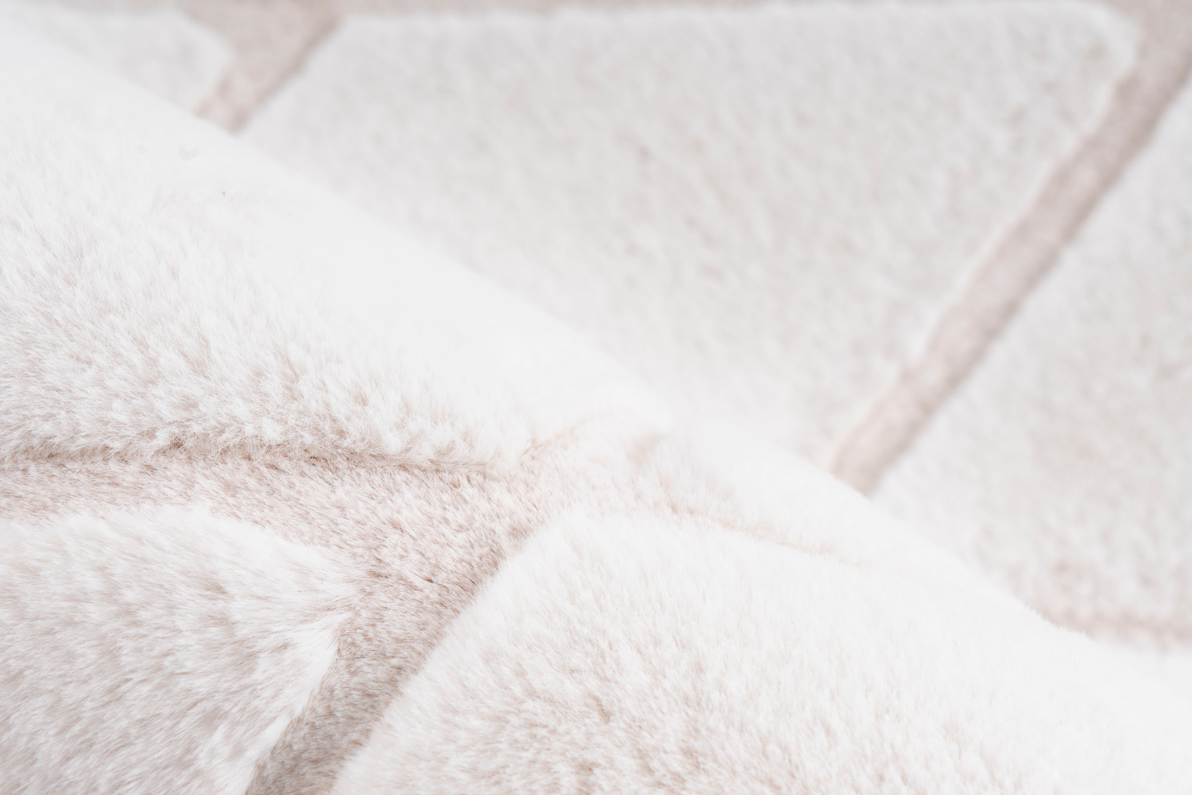 my home Chemin de table »Tilana« Rectangulaire 20 mm Höhe besonders weich durch Mikrofaser, Rauten-Design