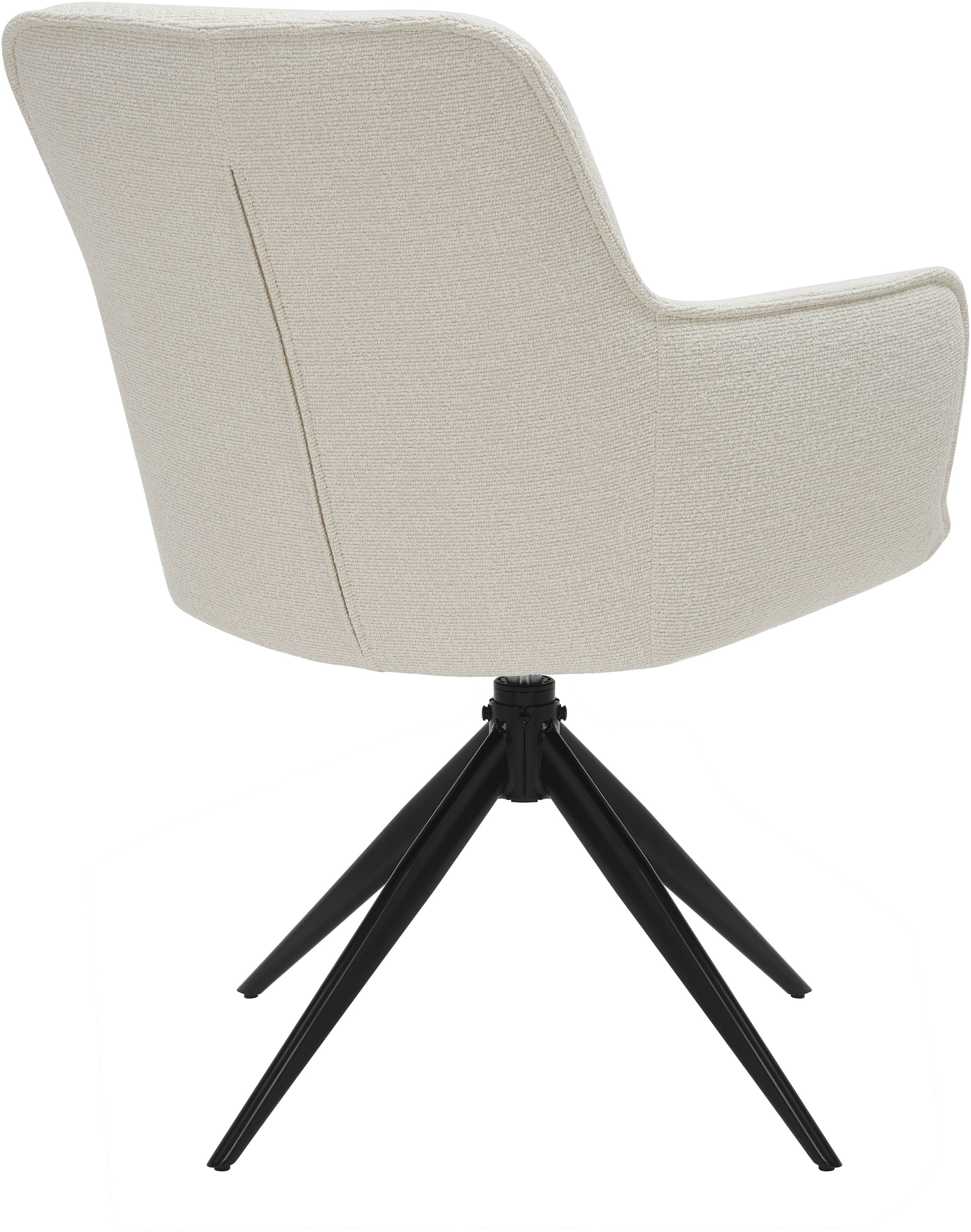 GOODproduct Chaise de salle à manger »Nordtrud« () 1 cuispflegeleichter Webstoff Bezug, pulverbeschichtetes Metallgestell