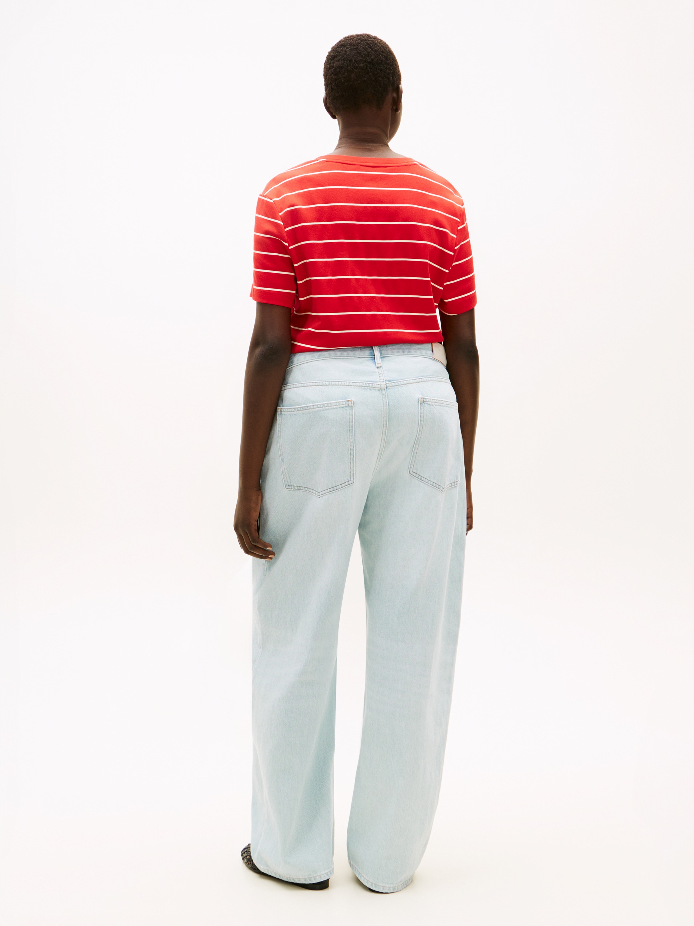 Tommy Hilfiger Curve 5-Pocket-Jeans »CRV DNM TAM BARREL RW« in grossen Grössen, Mid Rise im Tapered Fit