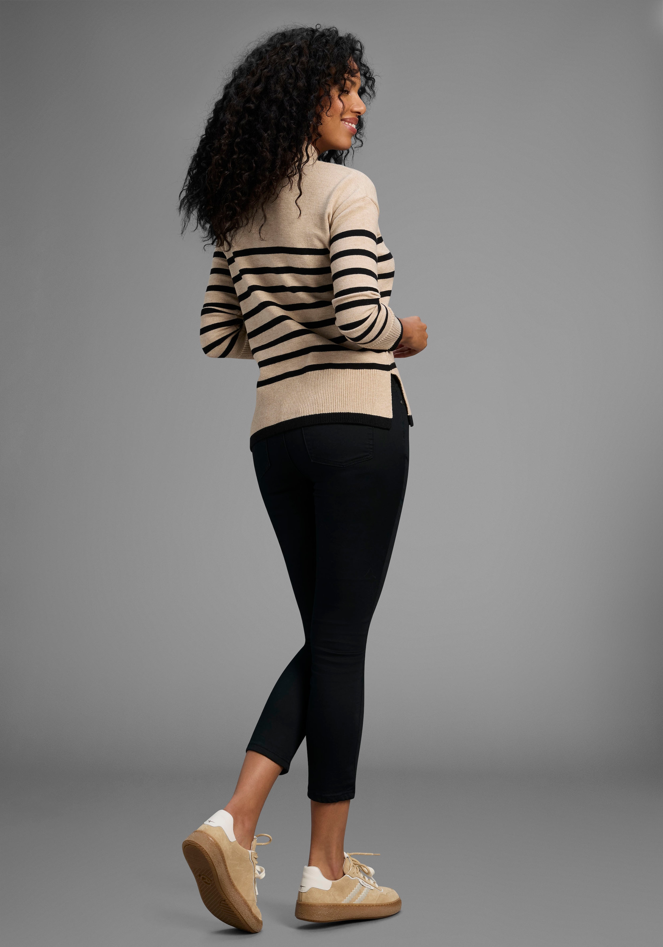 Arizona 7/8-Jeans »Shaping« eng anliegend,  Röhrenjeans,  Used-Waschung,  High-Waist,  7/8-Länge