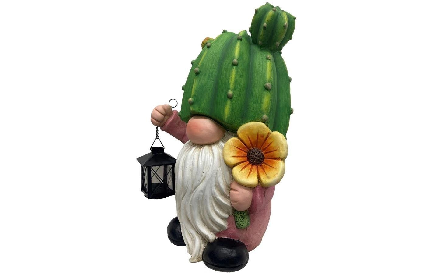   Figure de jardin »Dameco Gartenwichtel Kaktus mit Laterne 21 x28 x39.5 cm«