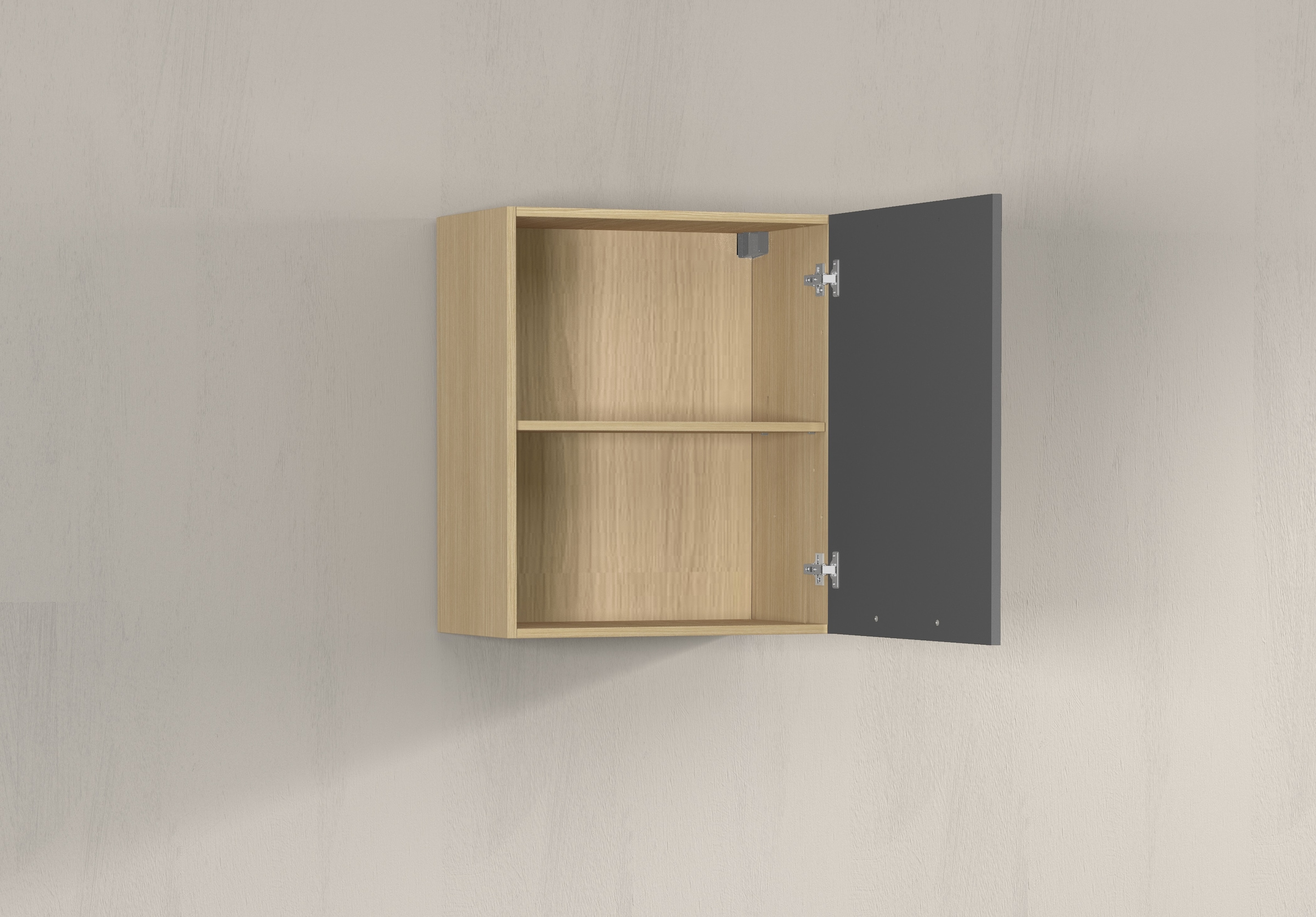 KOCHSTATION Armoire suspendue »Luna, Oberschrank,  Küchenhängeschrank, Made in Italy« B/T/H: 60×35×71 cm, zusätzlicher Stauraum über der Arbeitsfläche