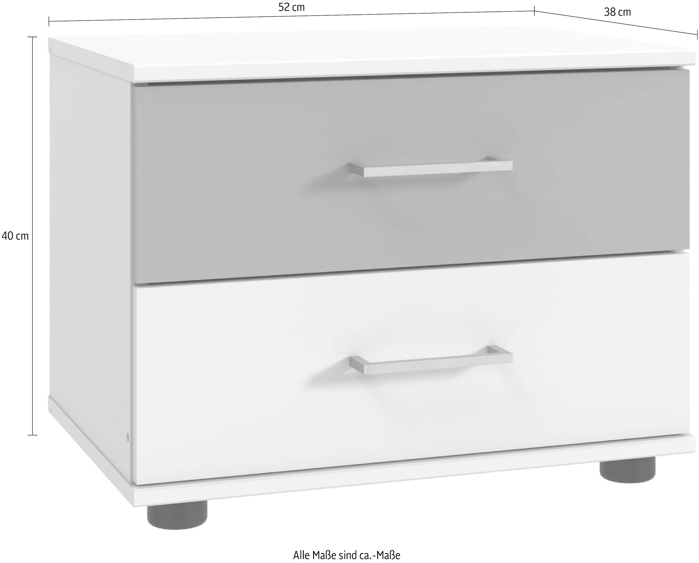 Wimex Table de nuit »Taiga« mit 2 Schubladen, 52cm breit