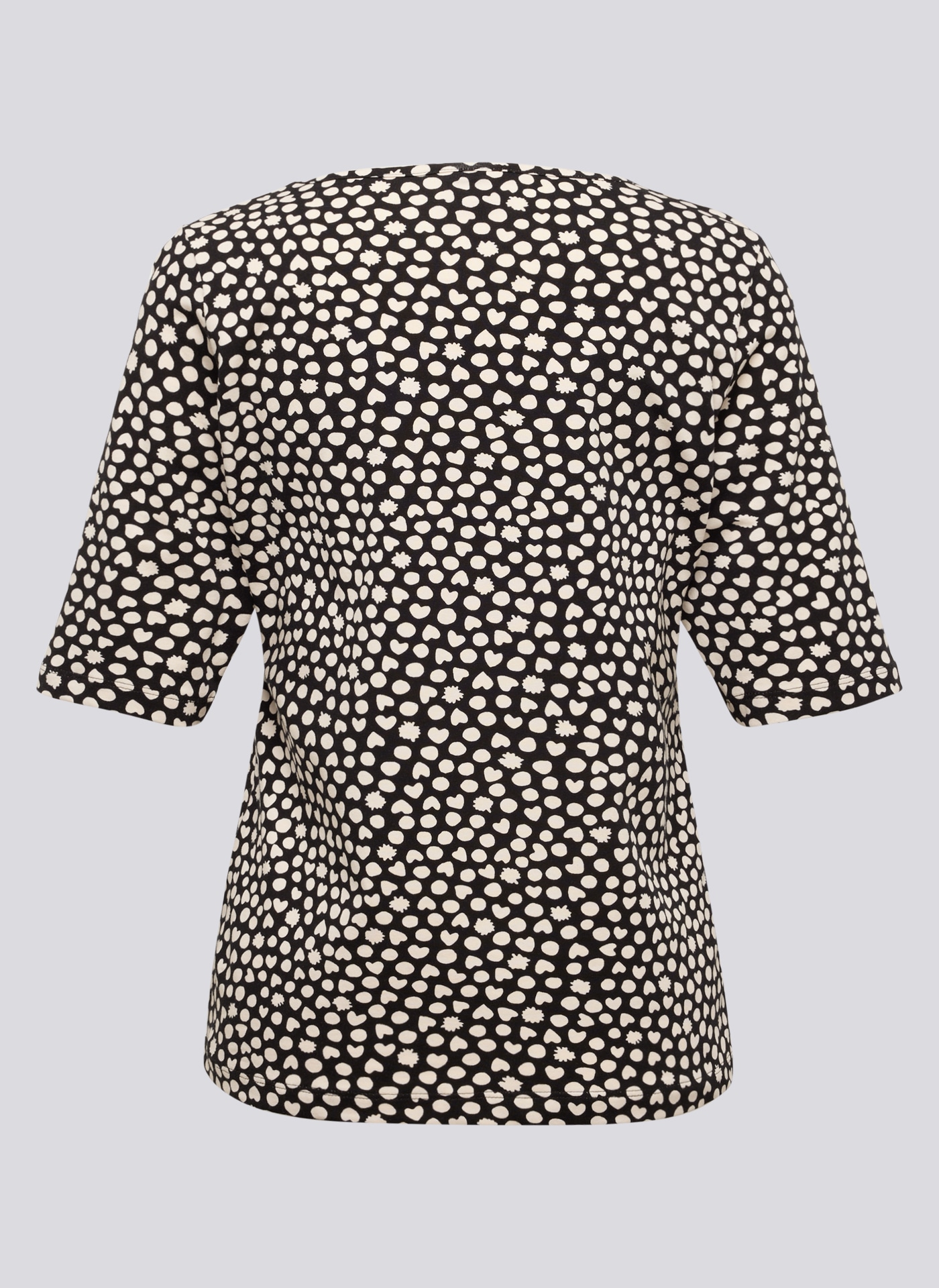 Rabe Rundhalsshirt Sommershirt mit Allover-Muster