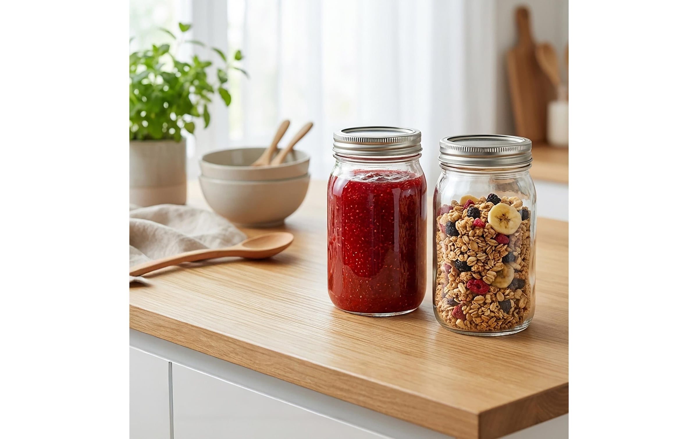 relaxdays Pot de conservation »500 ml, 8 Stück«