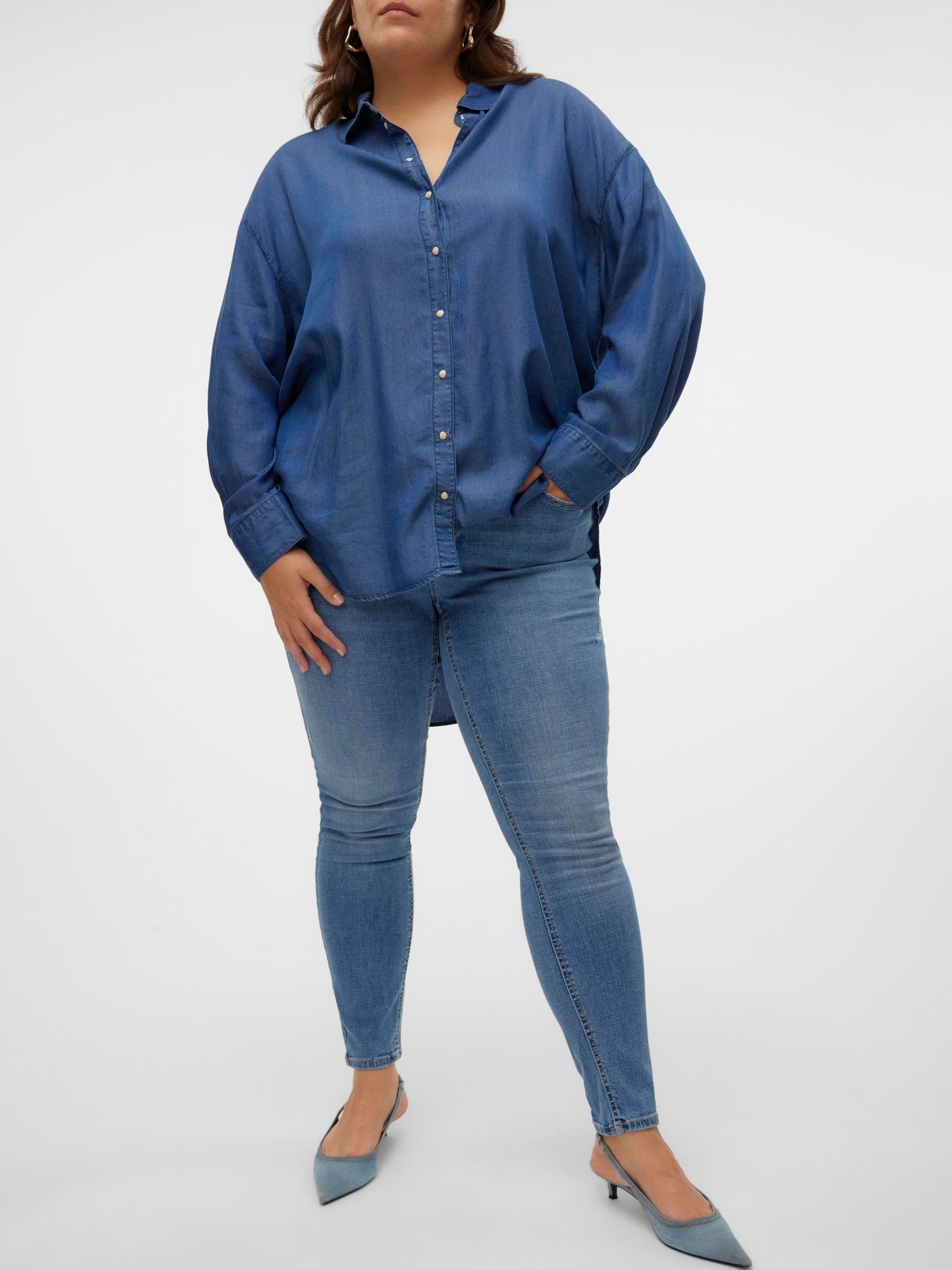 Vero Moda Curve Jeans skinny »VMCFLASH MR SKINNY JEANS LI347 GA CUR«