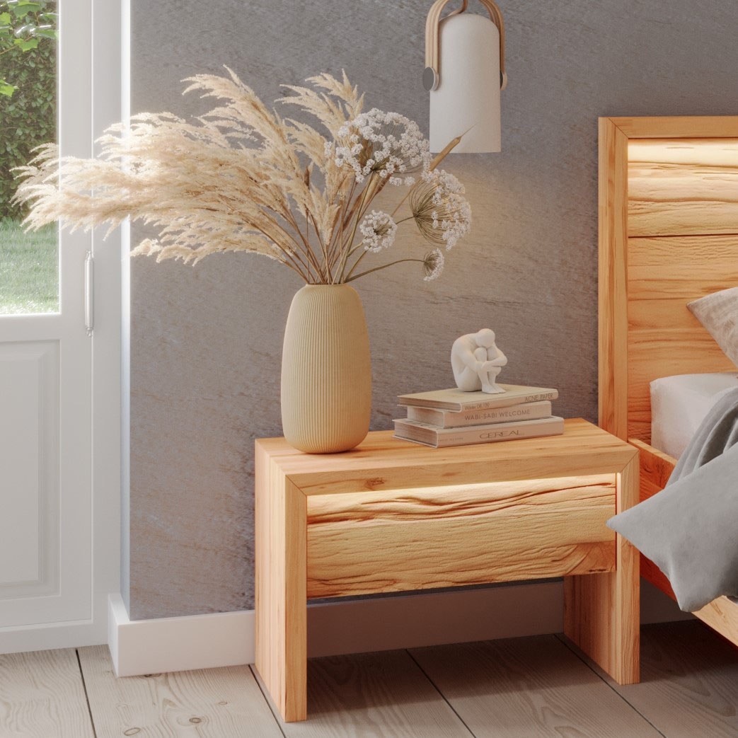 Home affaire Nachtkonsole »Léopoldine« inkl. LED Beleuchtung