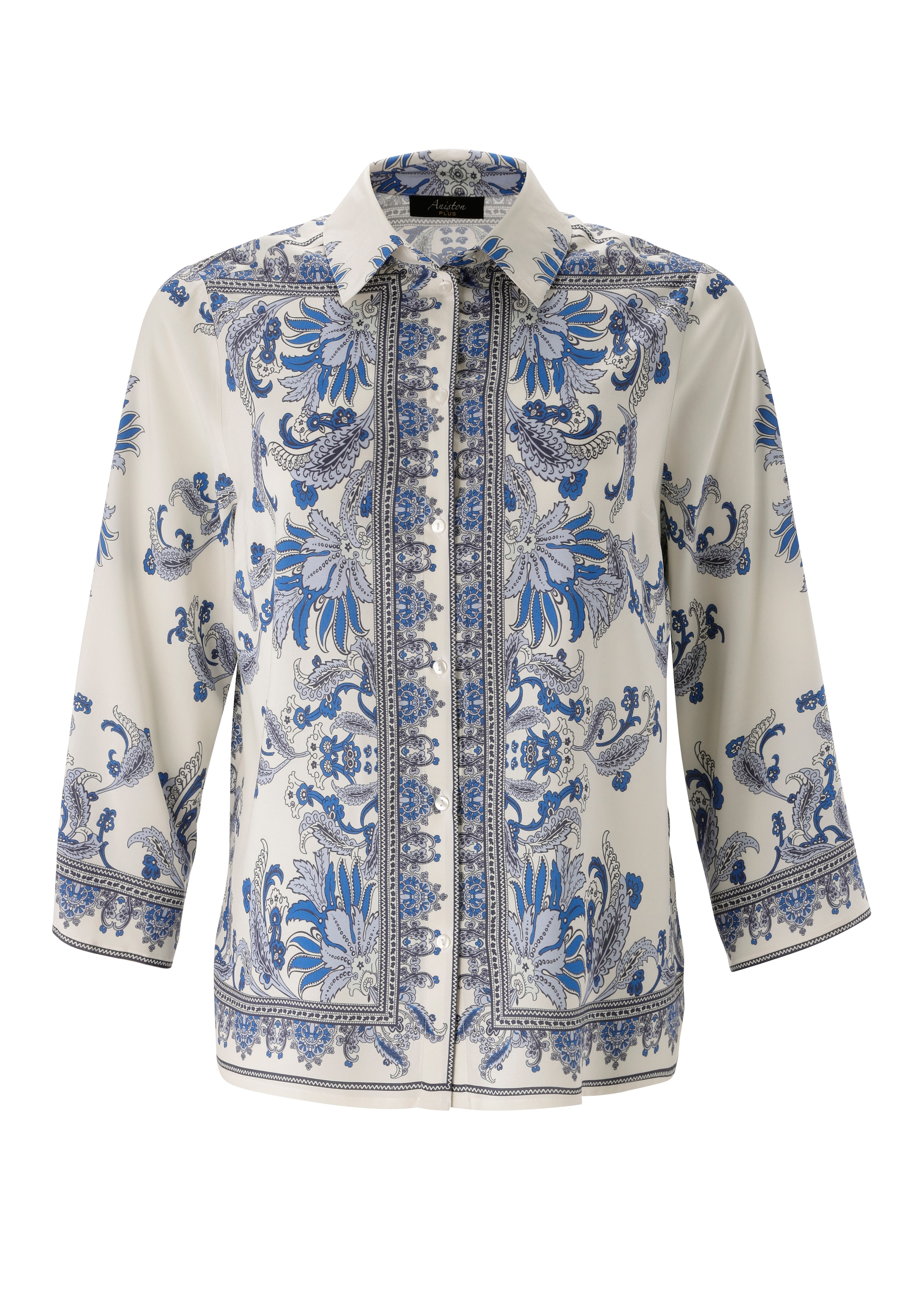 Aniston PLUS Blouse chemise mit edler Blumendruck - NEUE KOLLEKTION