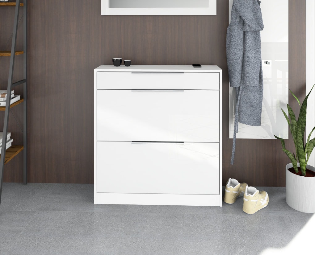 borchardt Möbel Armoire à chaussures »Oliva« Stehende Montage, Wandmontage & Glasböden unter Mehr aus der Serie