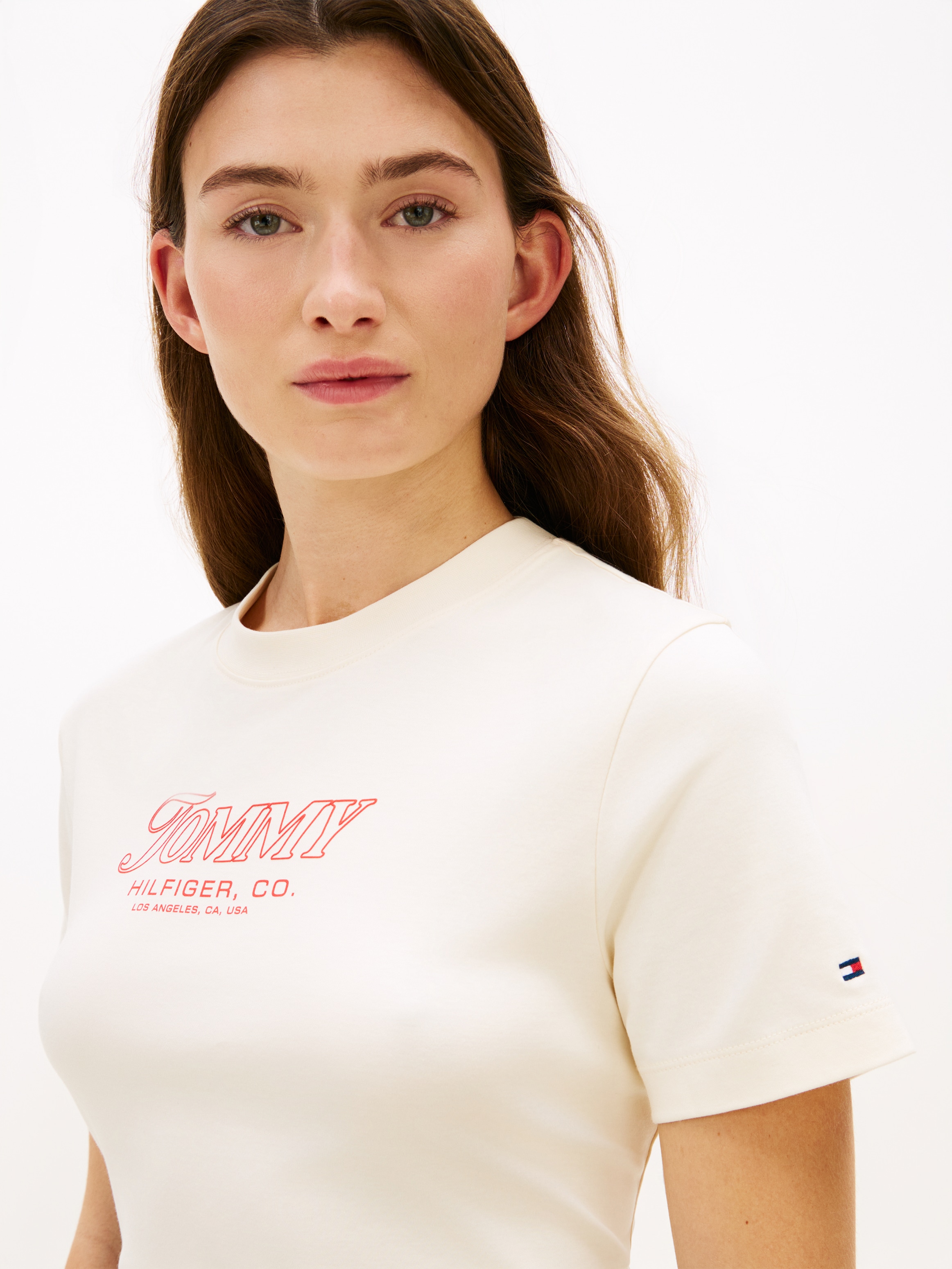 Tommy Hilfiger T-shirt à manches courtes »TILT GRAPHIC REG C-NK SS TEE« mit grossem Logo-Print