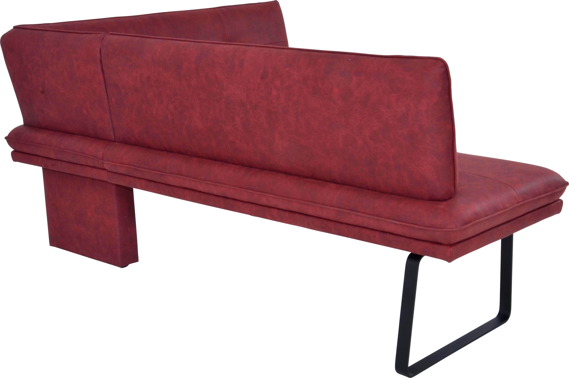 K+W Komfort & Wohnen Banc d'angle 1 cuis tlg. banquette d'angle rembourrée avec effet coussins pointus, assise et dossier matelassés