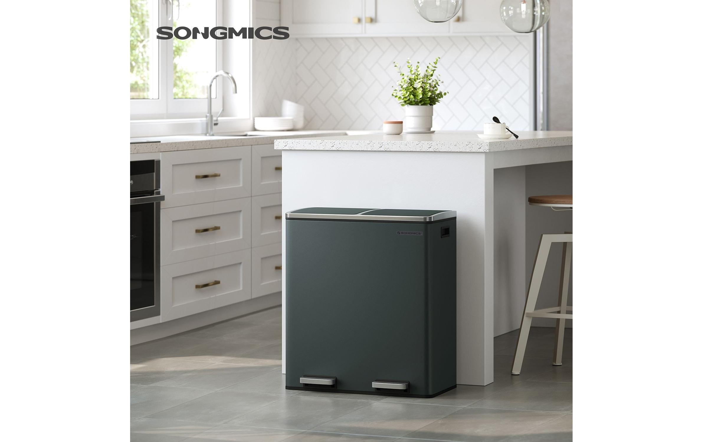 SONGMICS Mülleimer »60 l« 2 Behälter
