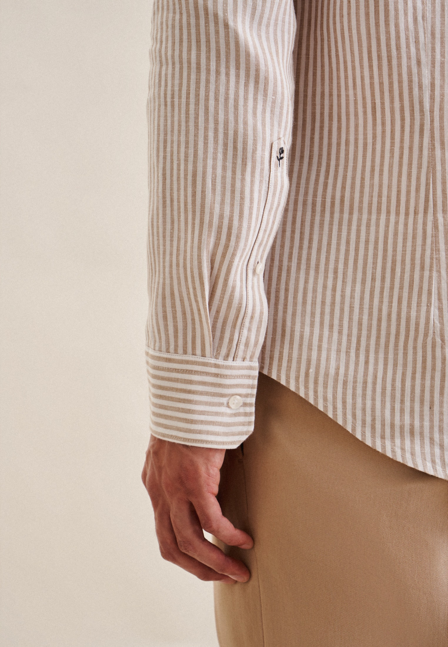 seidensticker Chemise d'affaires »Shaped« Shaped 1/1 Kentkragen Streifen