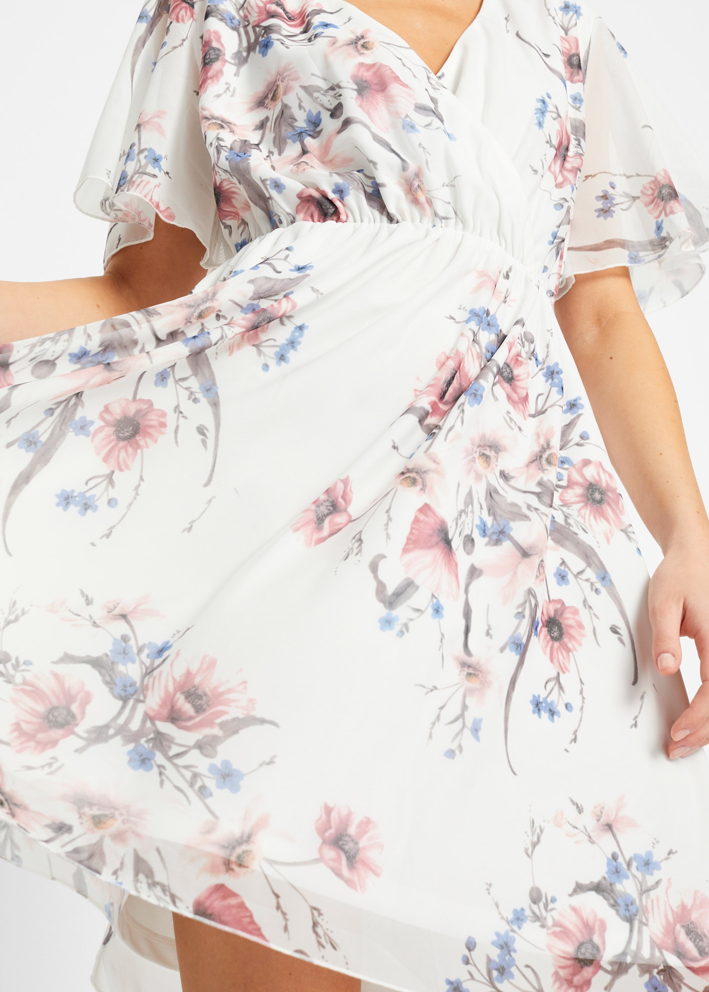 bonprix Mini-robe pour le quotidien, en polyester et élasthanne, coupe évasée