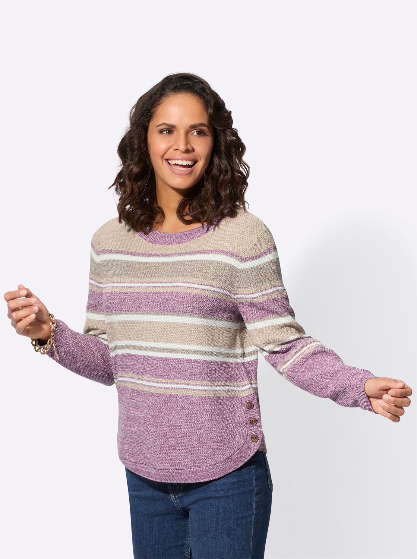 Casual Looks Pull en tricot »Ringel-Pullover«