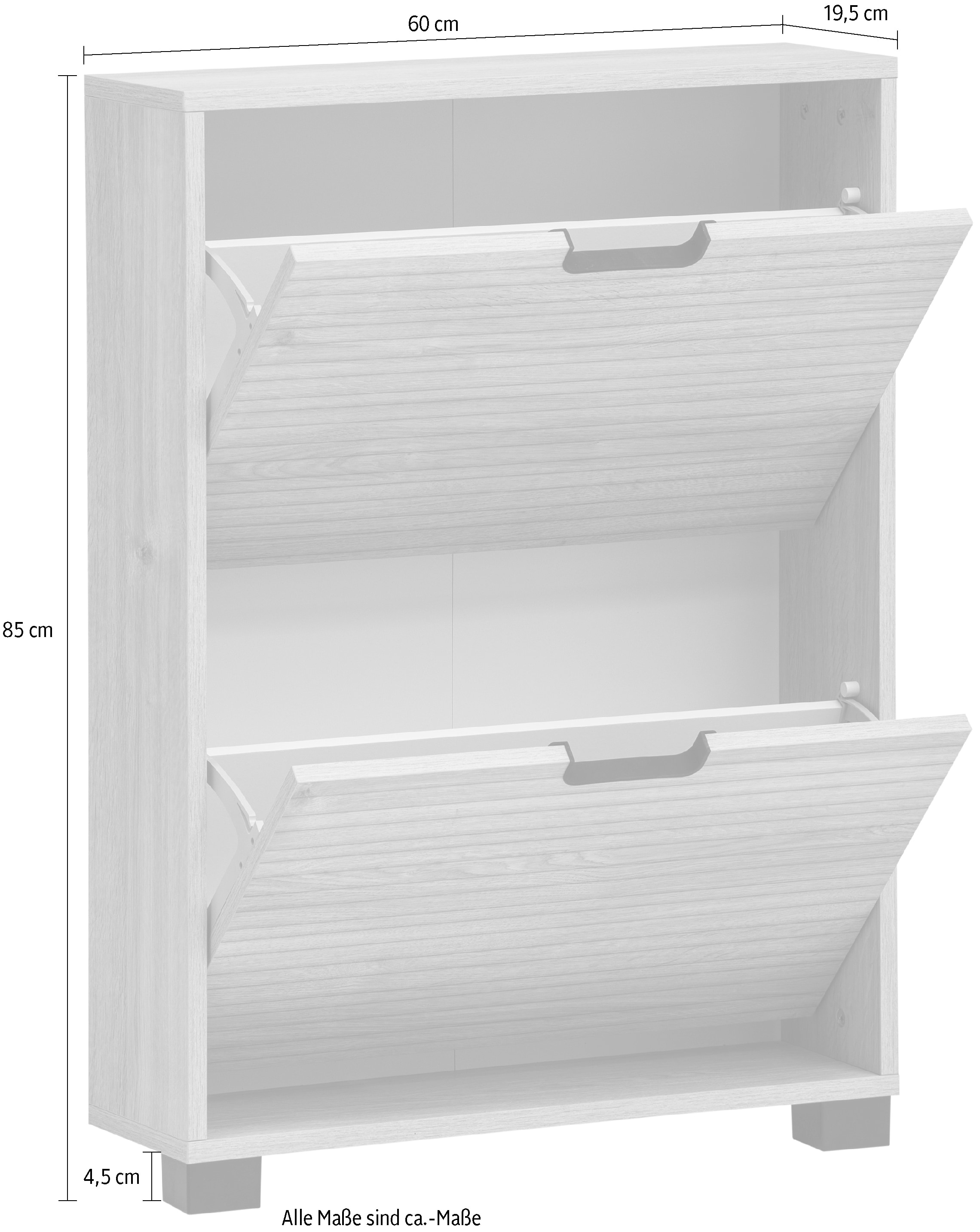 Schildmeyer Schuhschrank »Emmik, Breite 60 cm, platzsparend« Made in Germany