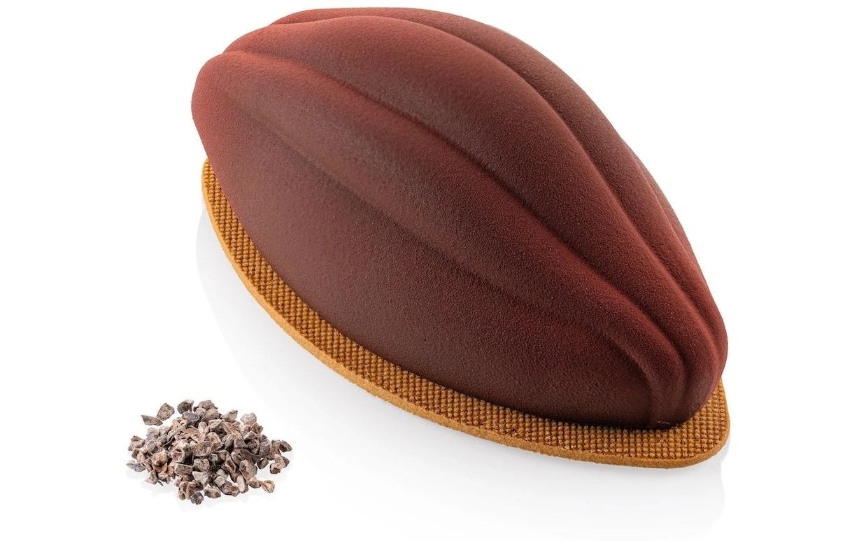   Moule à pâtisserie »Silikomart – Cacao 700 Silikon mit Ausstecher«