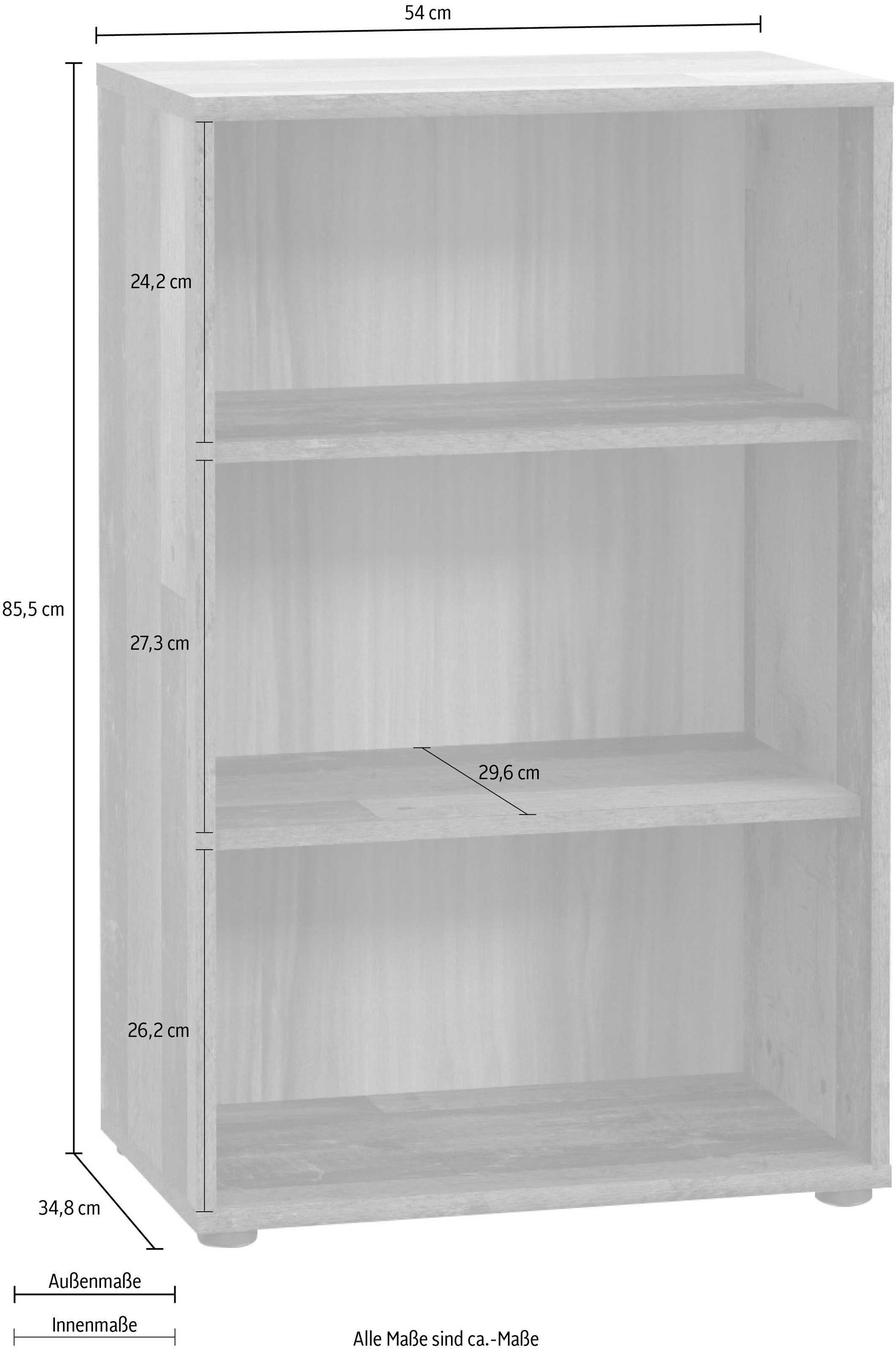 FORTE Étagère »Tempra, Mehrzweckregal Höhe  85,5cm, 2 Ablageböden« largeur env. 54 cm