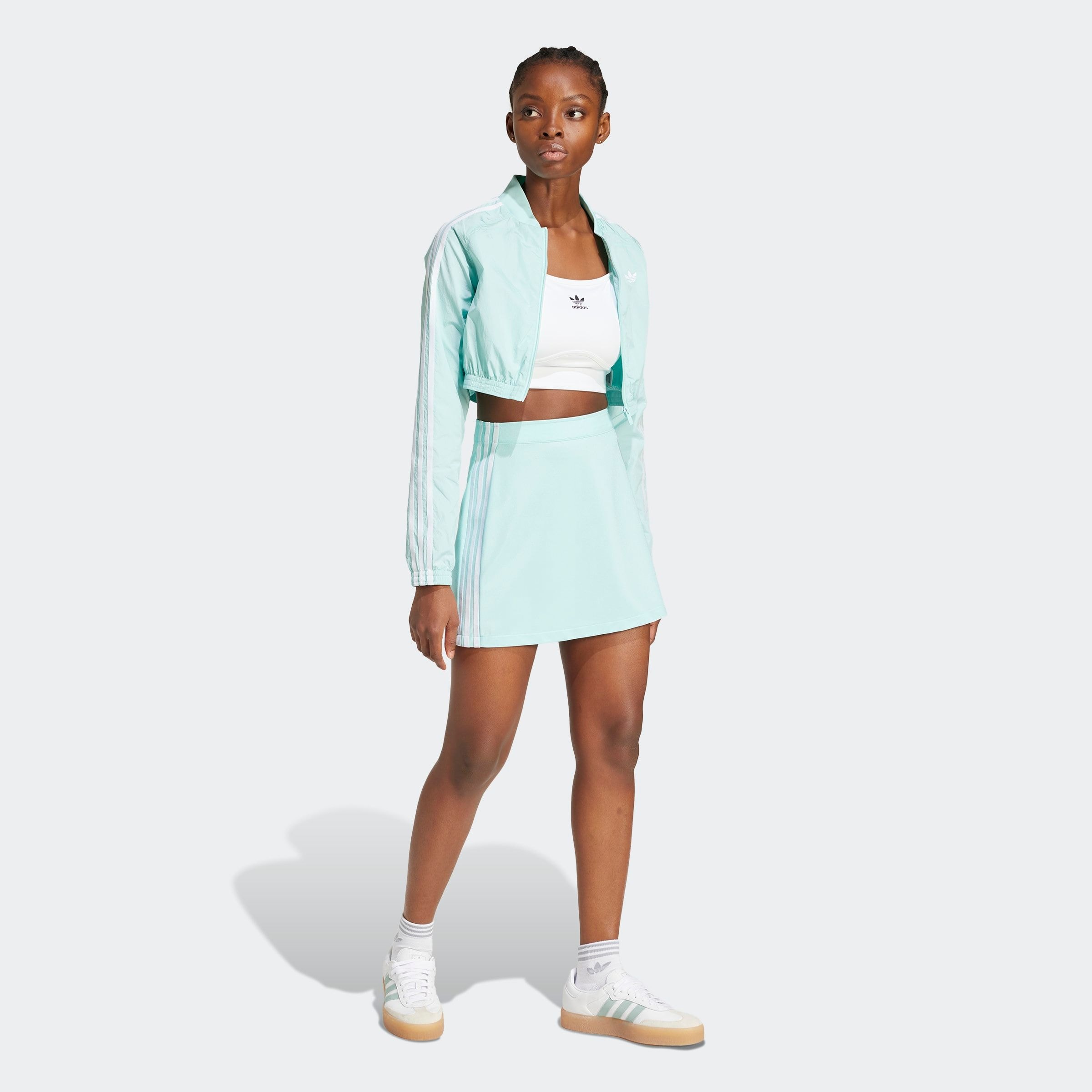 adidas Originals Jupe en sweat »3S MINI SKIRT« klassische Silhouette, kürzerer Schnitt, aus Polyester und Elasthan