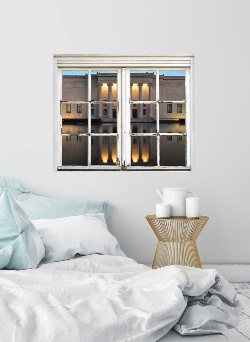 queence Wandsticker »Gebäude« Wandsticker, Wandbild, selbstklebend, Häuser, Stadt, Gebäude