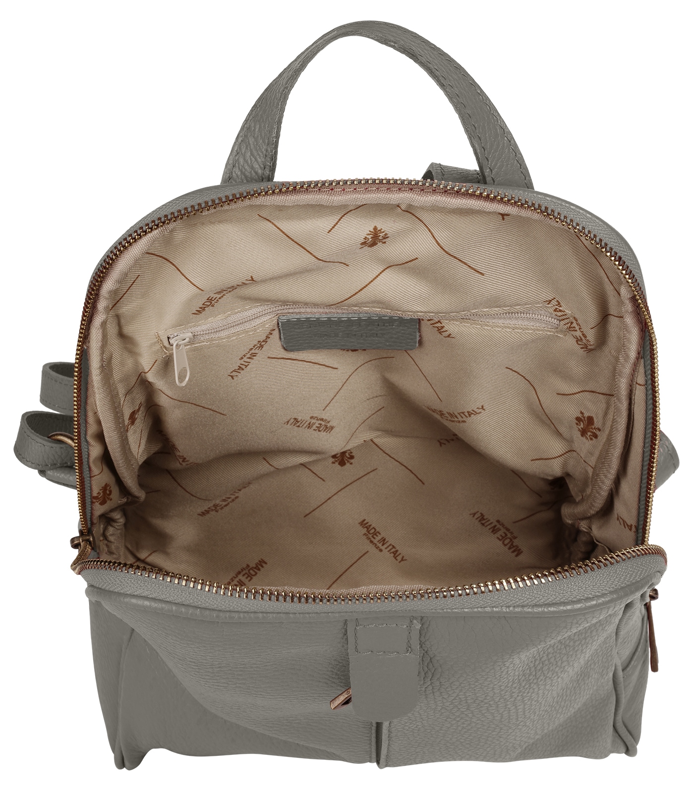 Samantha Look Cityrucksack echt Leder, Made in Italy
