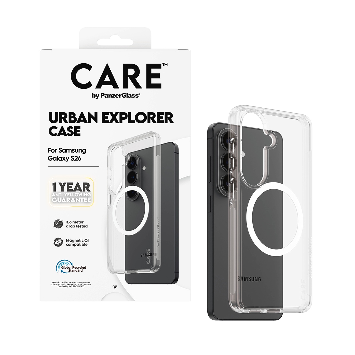 CARE by PanzerGlass Handyhülle »Urban Explorer Case mit Qi für Samsung Galaxy S26« Samsung Galaxy S26 Backcover, Schutzhülle, Handyschutzhülle, Case, Schutzcase, stossfest