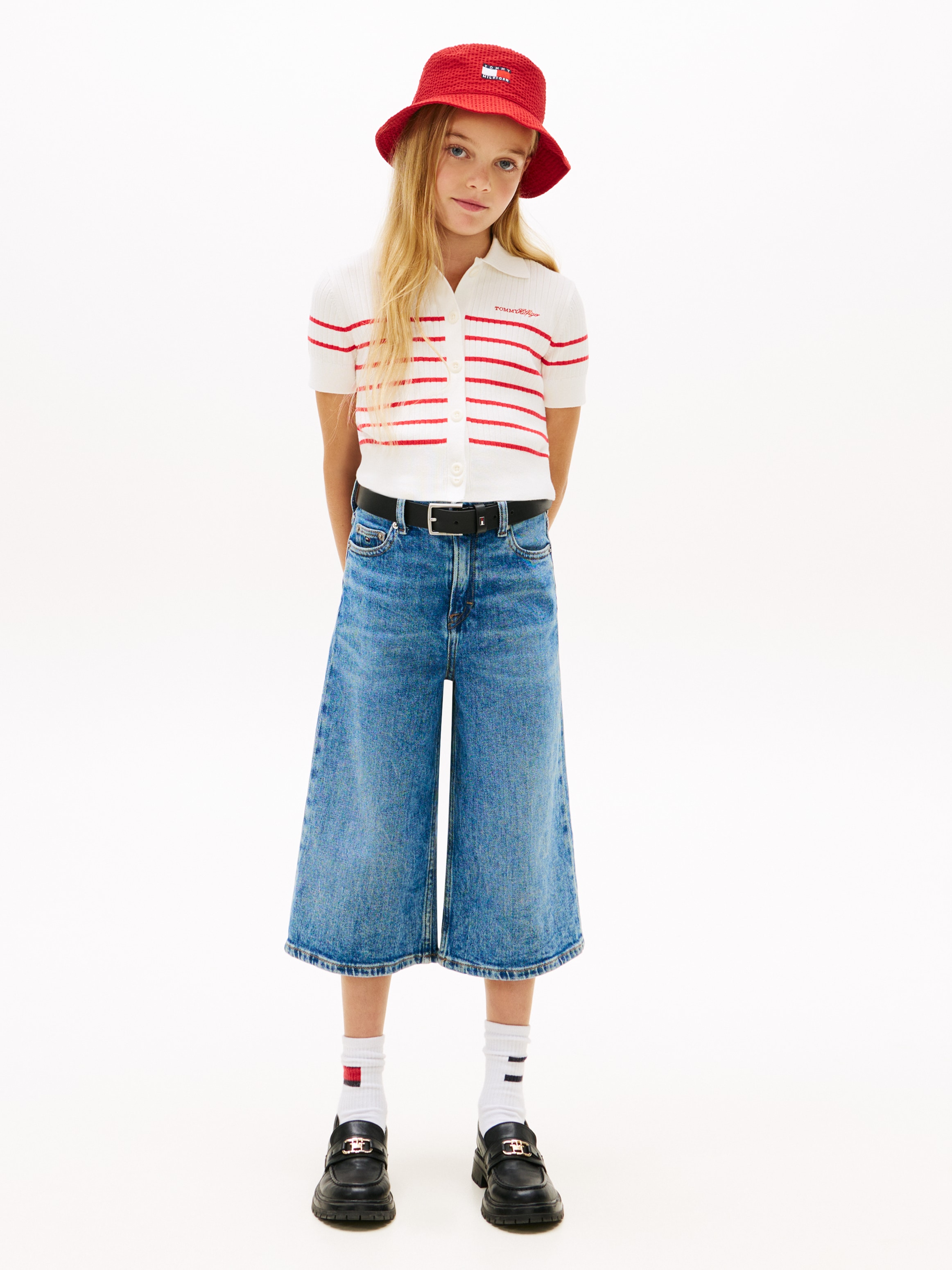 Tommy Hilfiger Veste en tricot »SWEATER RIB POLO SS« Kinder bis 16 Jahre, regular fit