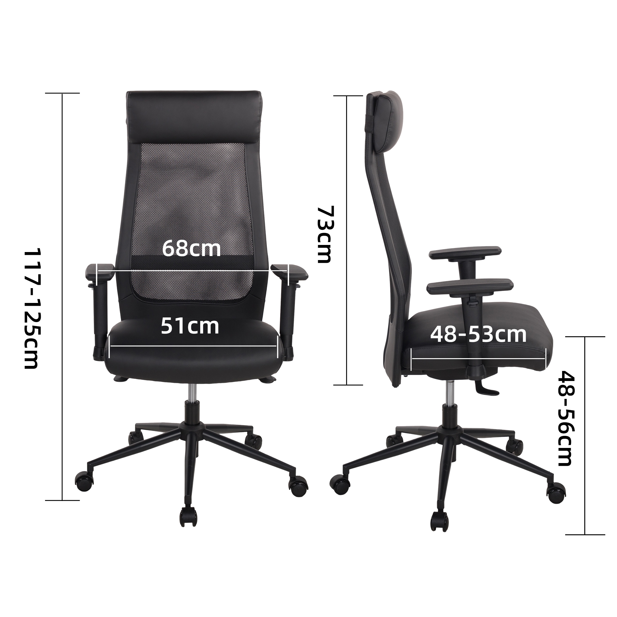 Duo Collection Chaise de bureau »SERRIA« () 1 cuisAccoudoirs 3D, réglage profondeur et hauteur d'assise, coussin cervical