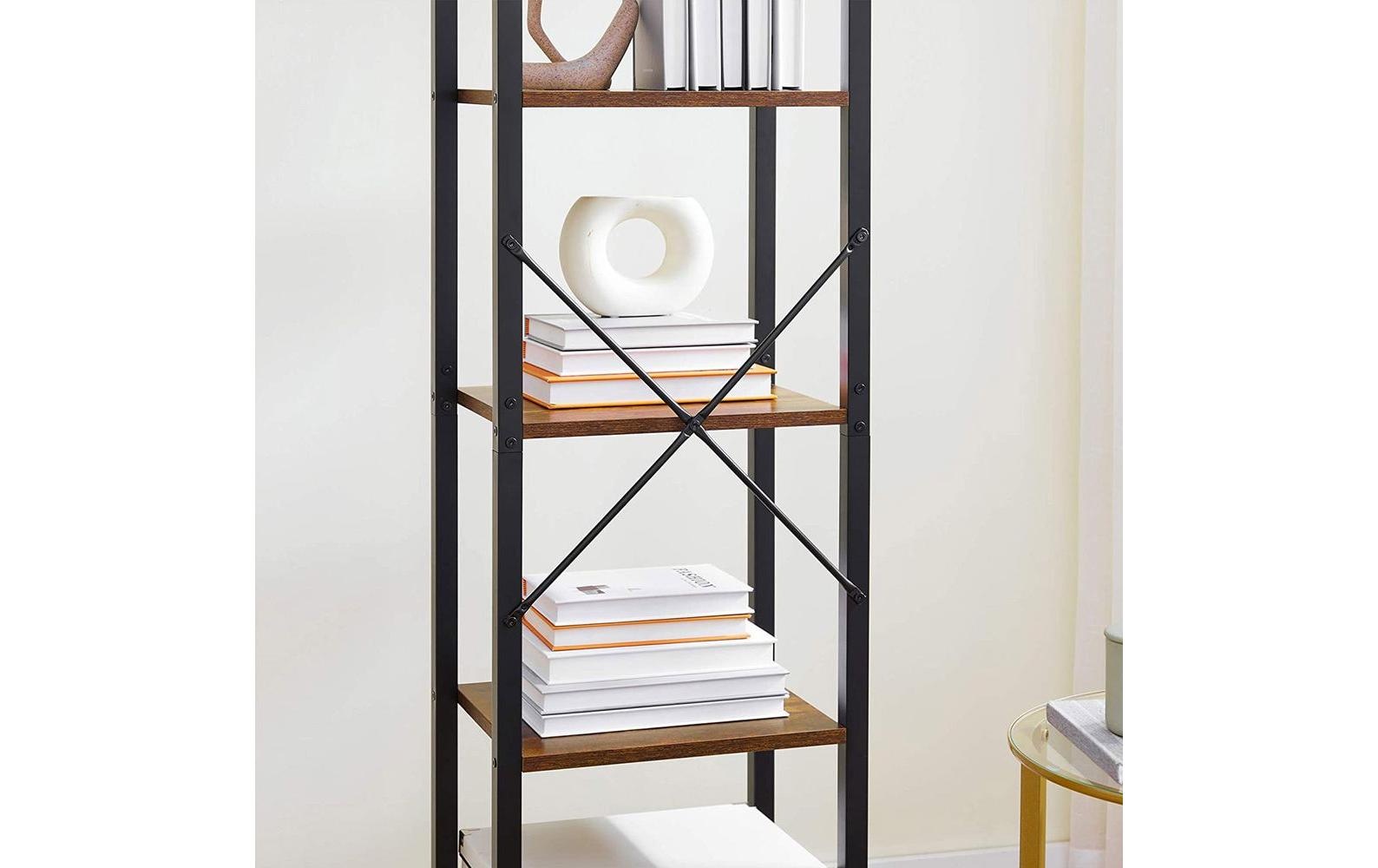 VASAGLE Étagère »40 x 30 x 146 cm, Braun/Schwarz«