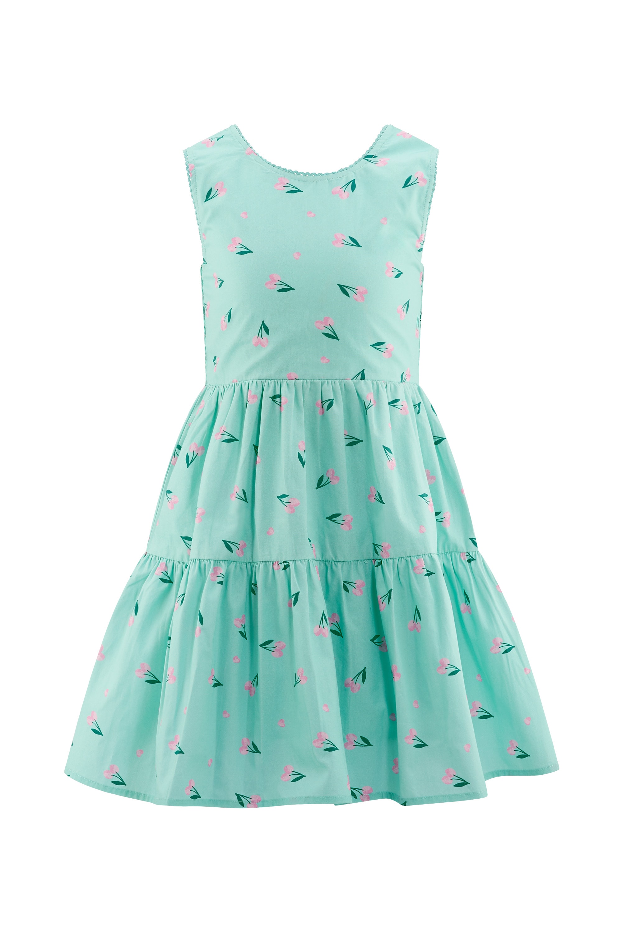 happy girls Sommerkleid mit breiten Trägern und Smokeinsatz im Rücken