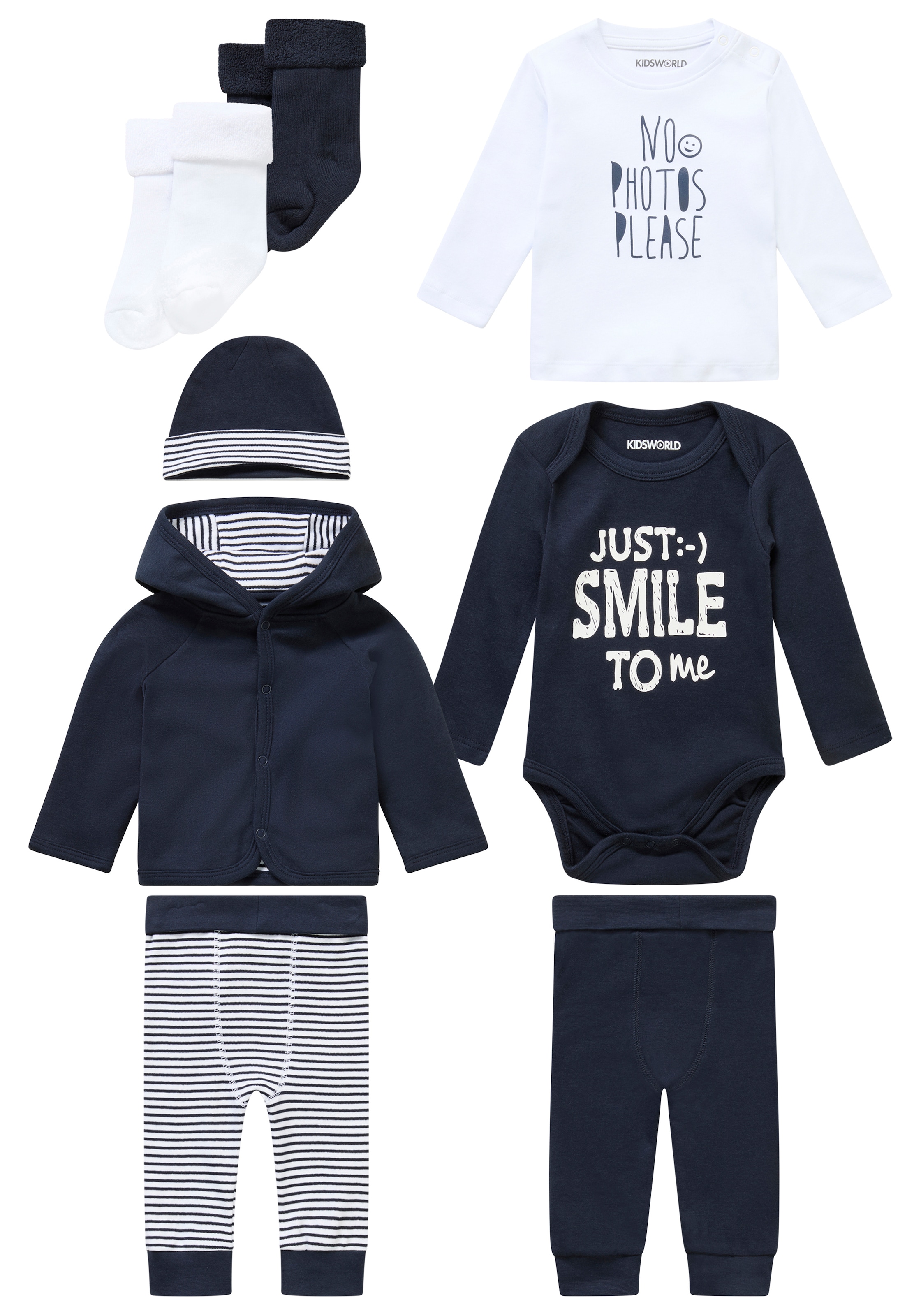 Klitzeklein Kit de démarrage »8tlg. Baby-Set«, 8 cuis aus Bio-Baumwolle
