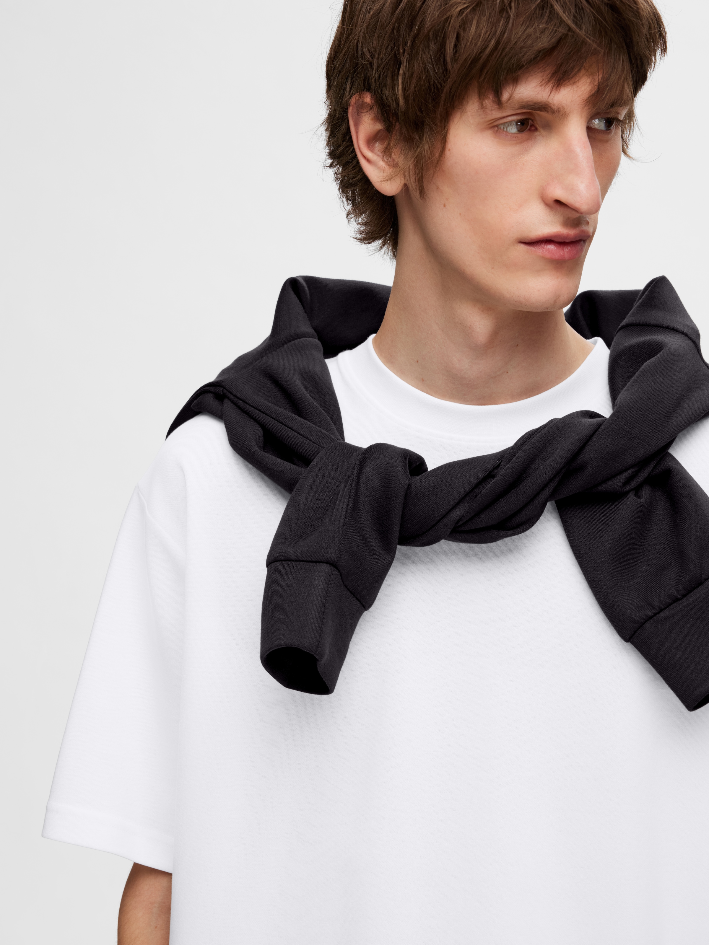 SELECTED HOMME Shirt à col rond »SLHLOOSEOSCAR SS O-NECK TEE 3 PACK NOOS« Packung, 3 cuis tlg.