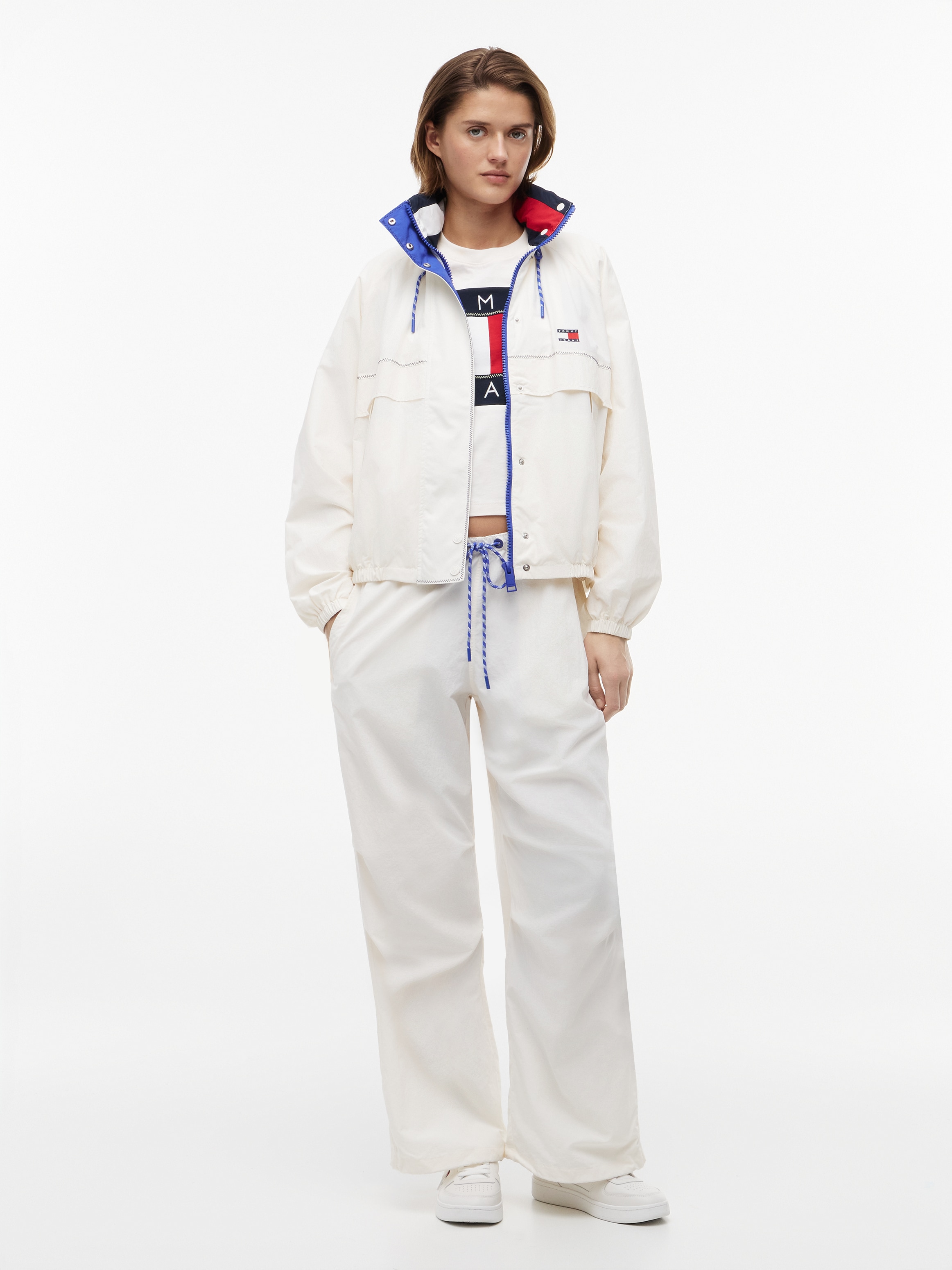 Tommy Jeans Windbreaker »TJW COLORBLOCK WINDBREAKER« Kunstfaser, elastische Bündchen, verdeckter Reissverschluss