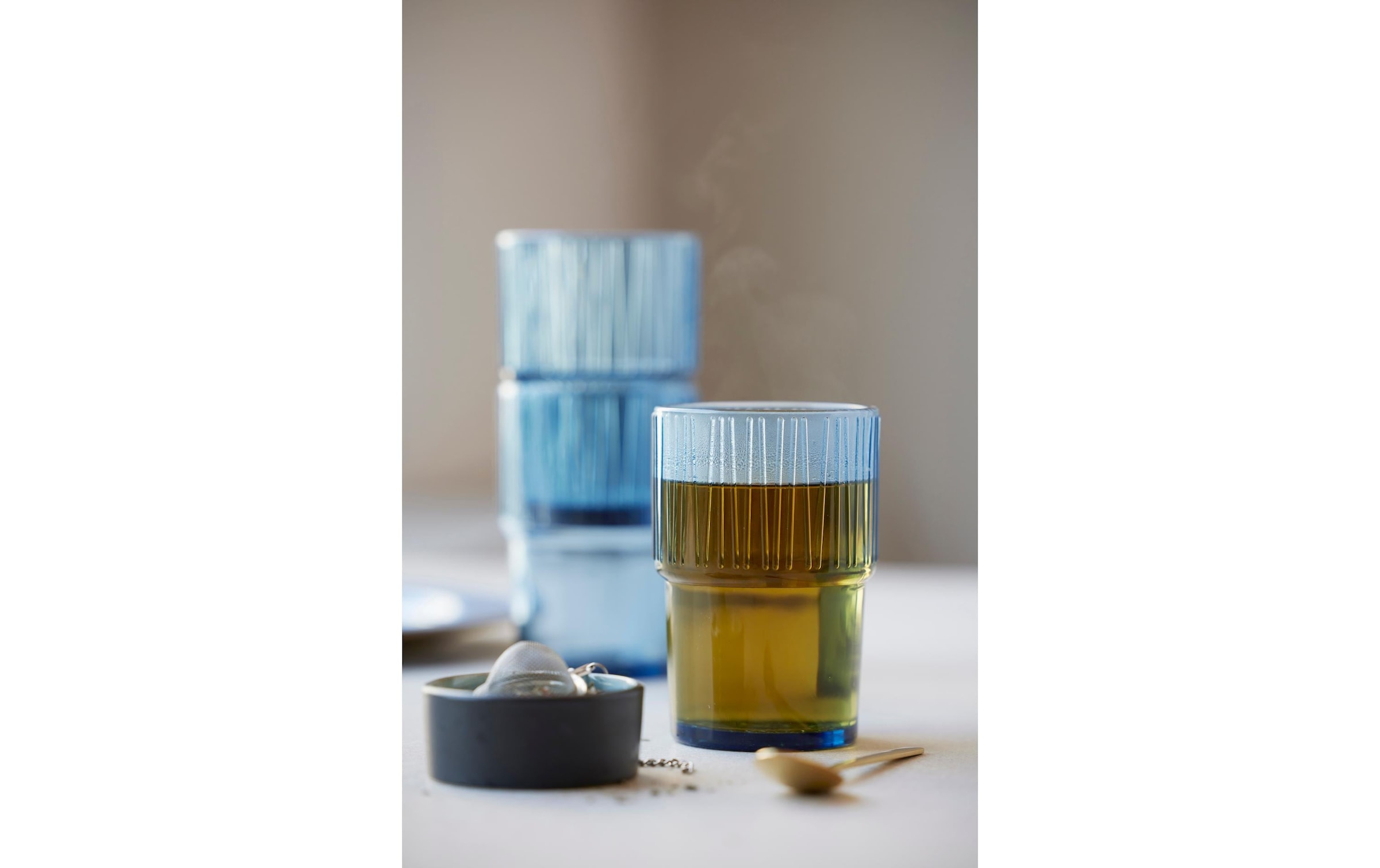 Bitz Verre à latte macchiato »Macchiato Becher Kusintha 380 ml, 4 Stück, Blau«