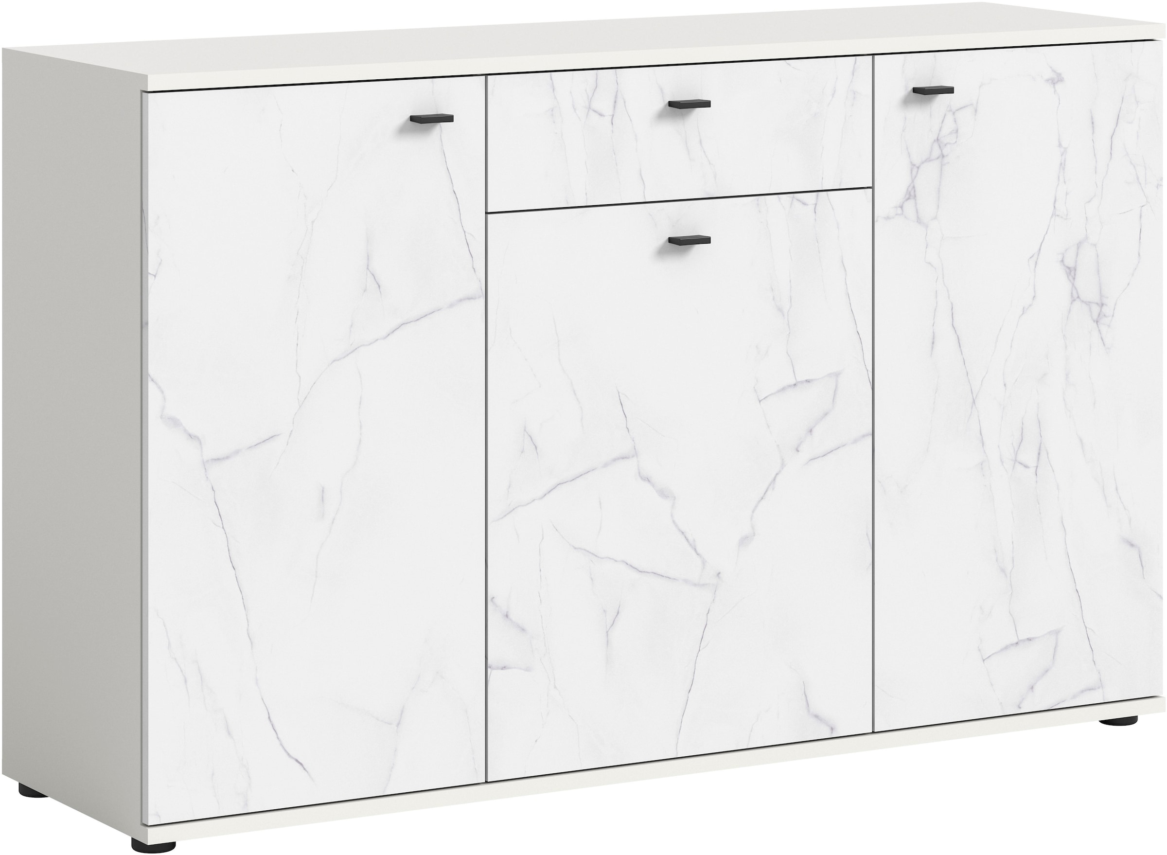 Home affaire Sideboard »CALCOLO, Breite 138cm, 3 Türen, 1 Schubkasten, 6 Fächer« Anrichte, Kommode, Schrank