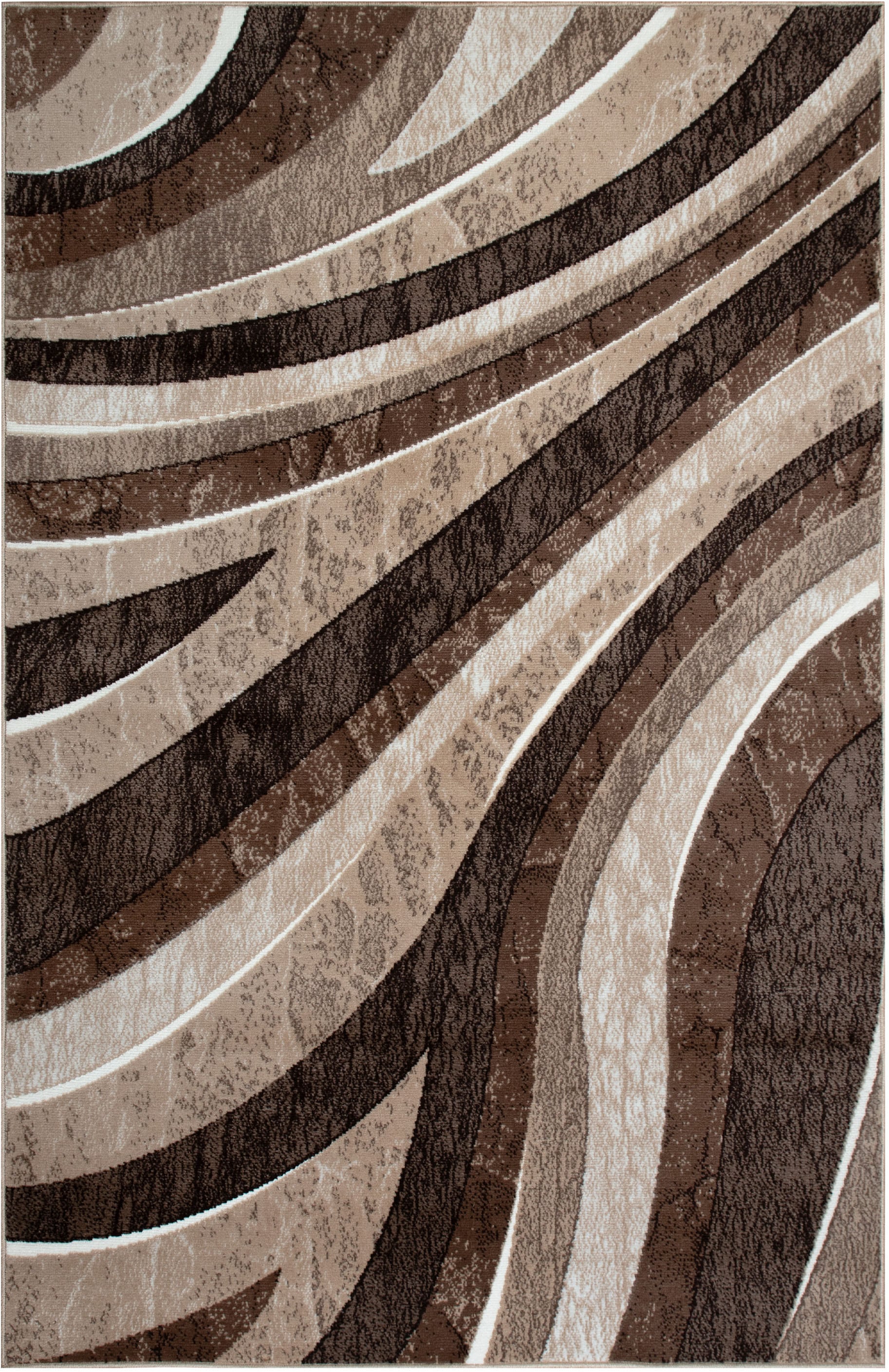 my home Teppich »Livil, modernes Wellen-Design« rechteckig 8 mm Höhe 3D-Effekt, Kurzflor, Wohnzimmer, Esszimmer, Schlafzimmer