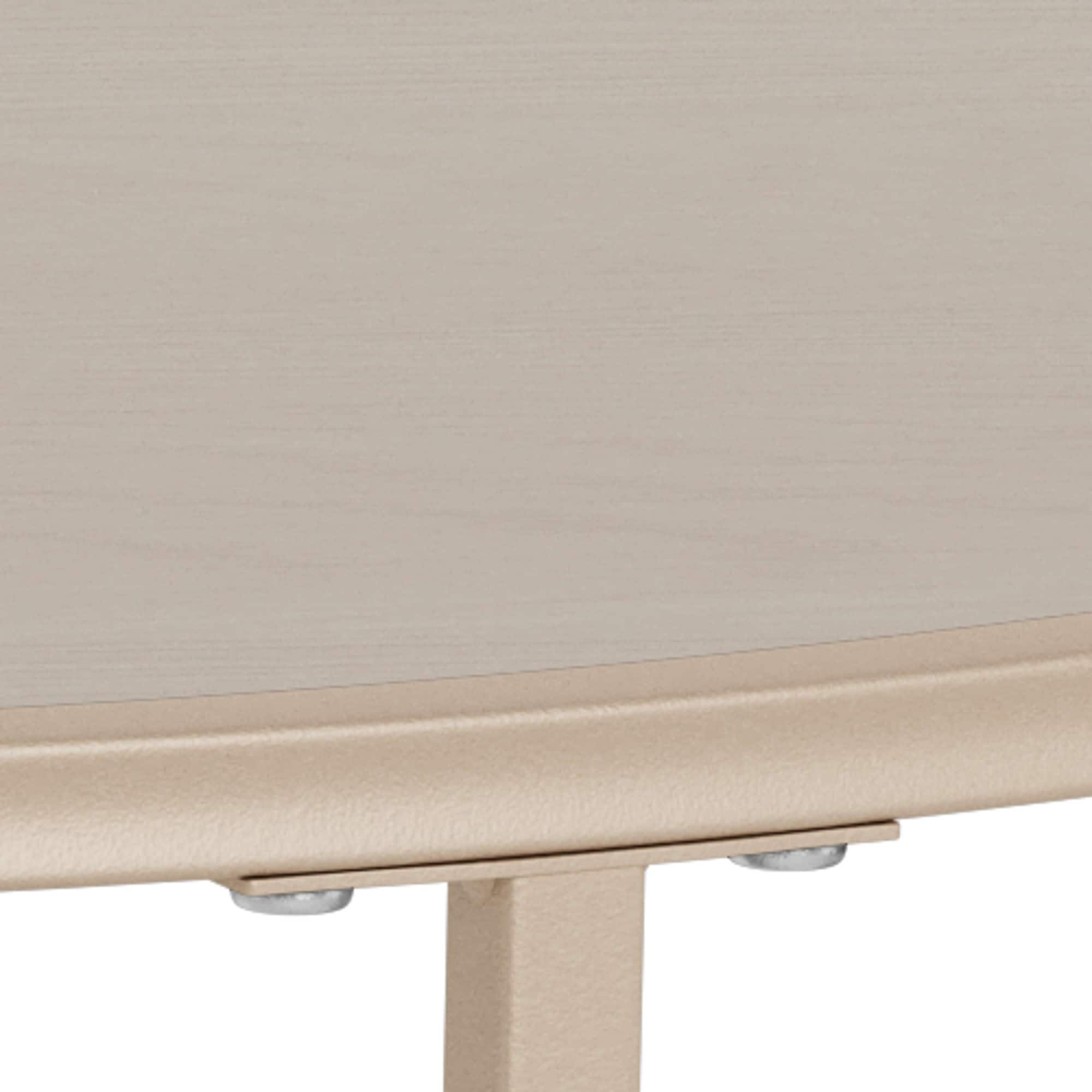 ACTONA GROUP Table basse »Seaford Kaffeetisch, Wohnzimmertisch« table basse ronde avec plateaux en mélamine gris et structure en acier, Ø80x45 cm