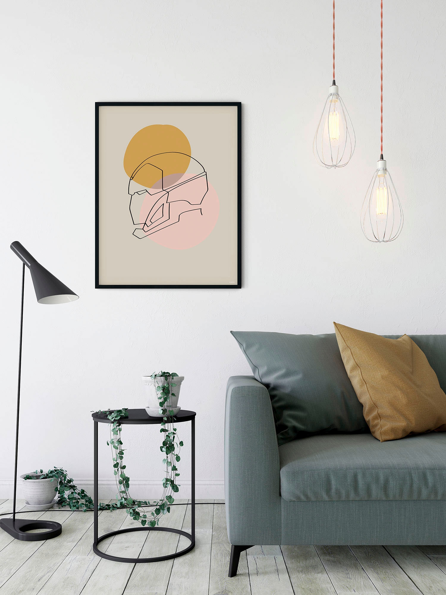 Komar Bild »Soulful Sanctuary Iron Man Head« Natur 1 Stk. tlg. Wandbild zur Dekoration im Kinderzimmer - ohne Rahmen