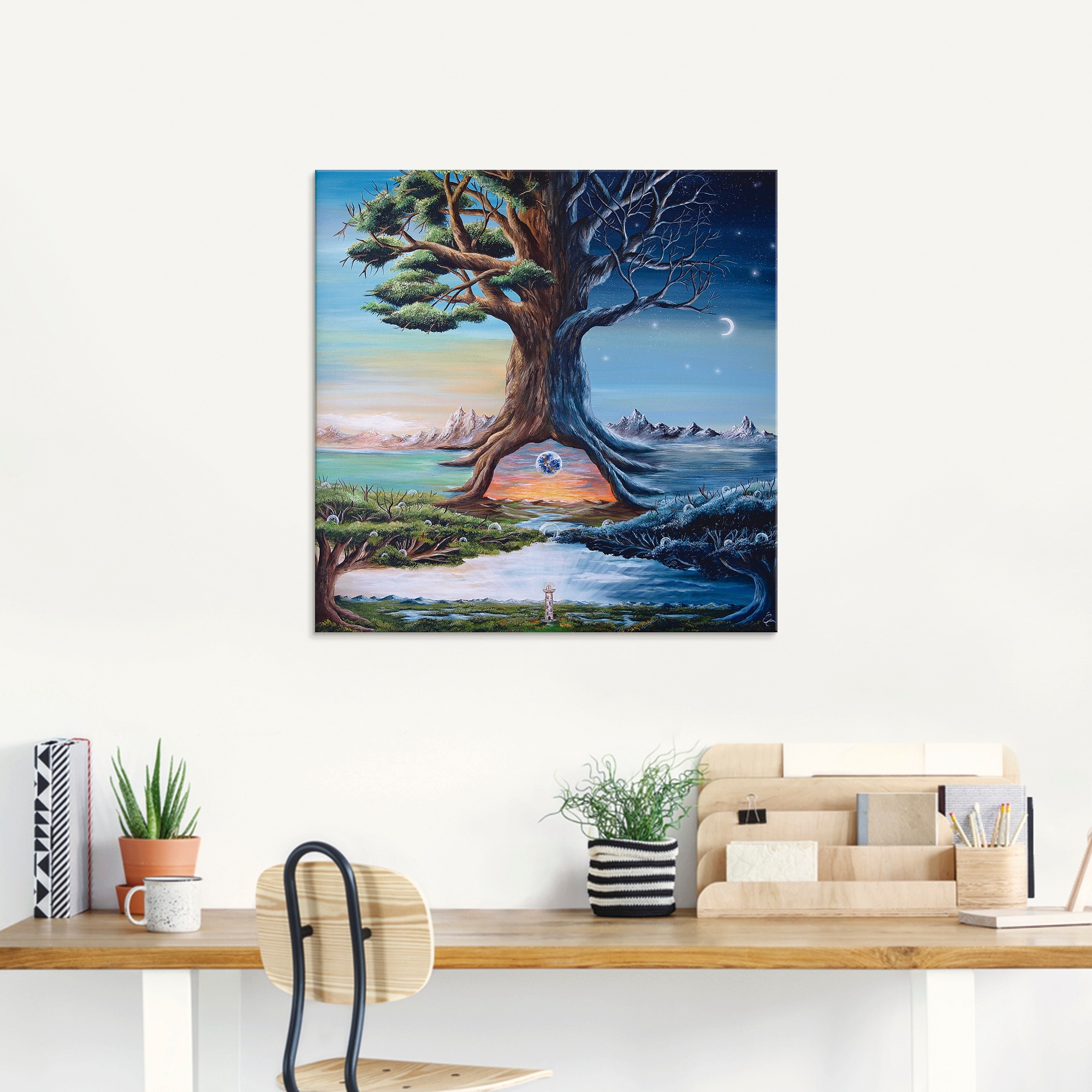 Artland Tableau en verre »Zwischenwelten« 1 cuis tlg. in verschiedenen Grössen